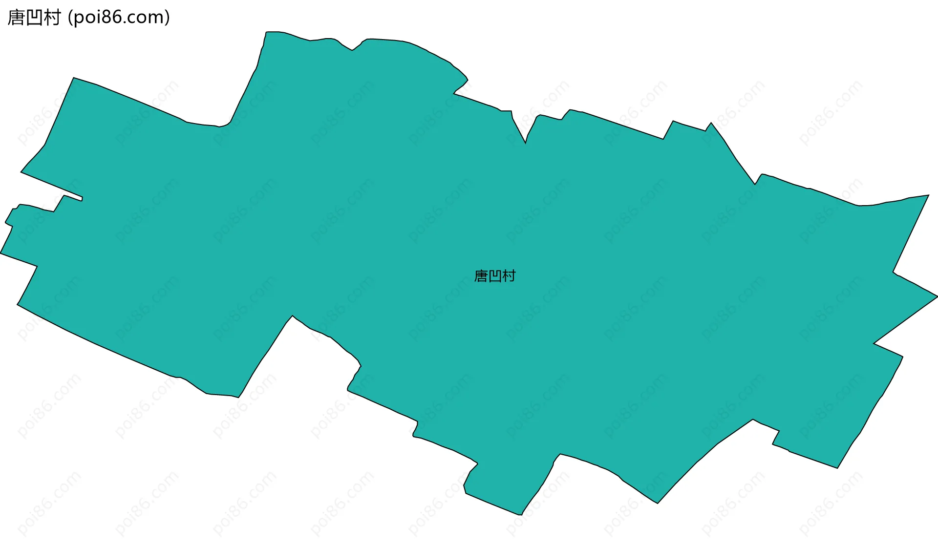 唐凹村边界地图