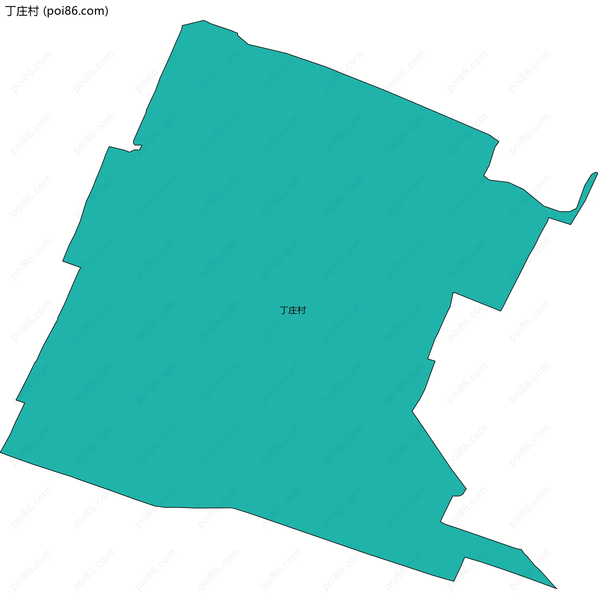 丁庄村边界地图