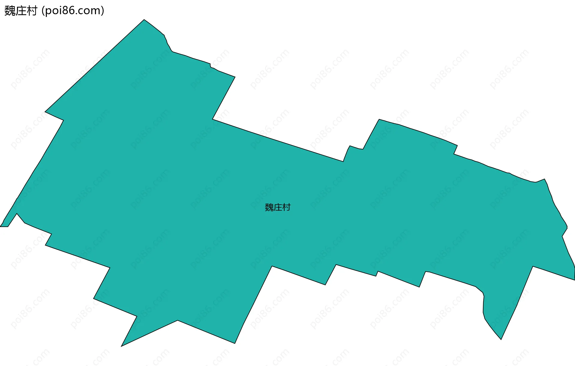 魏庄村边界地图