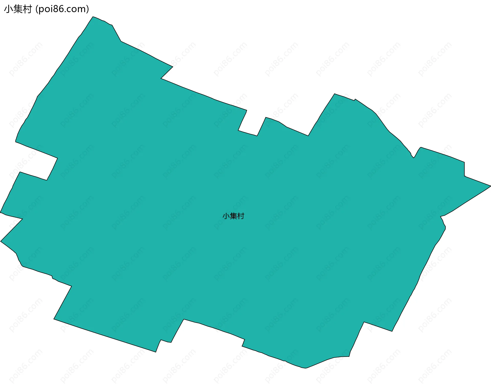 小集村边界地图