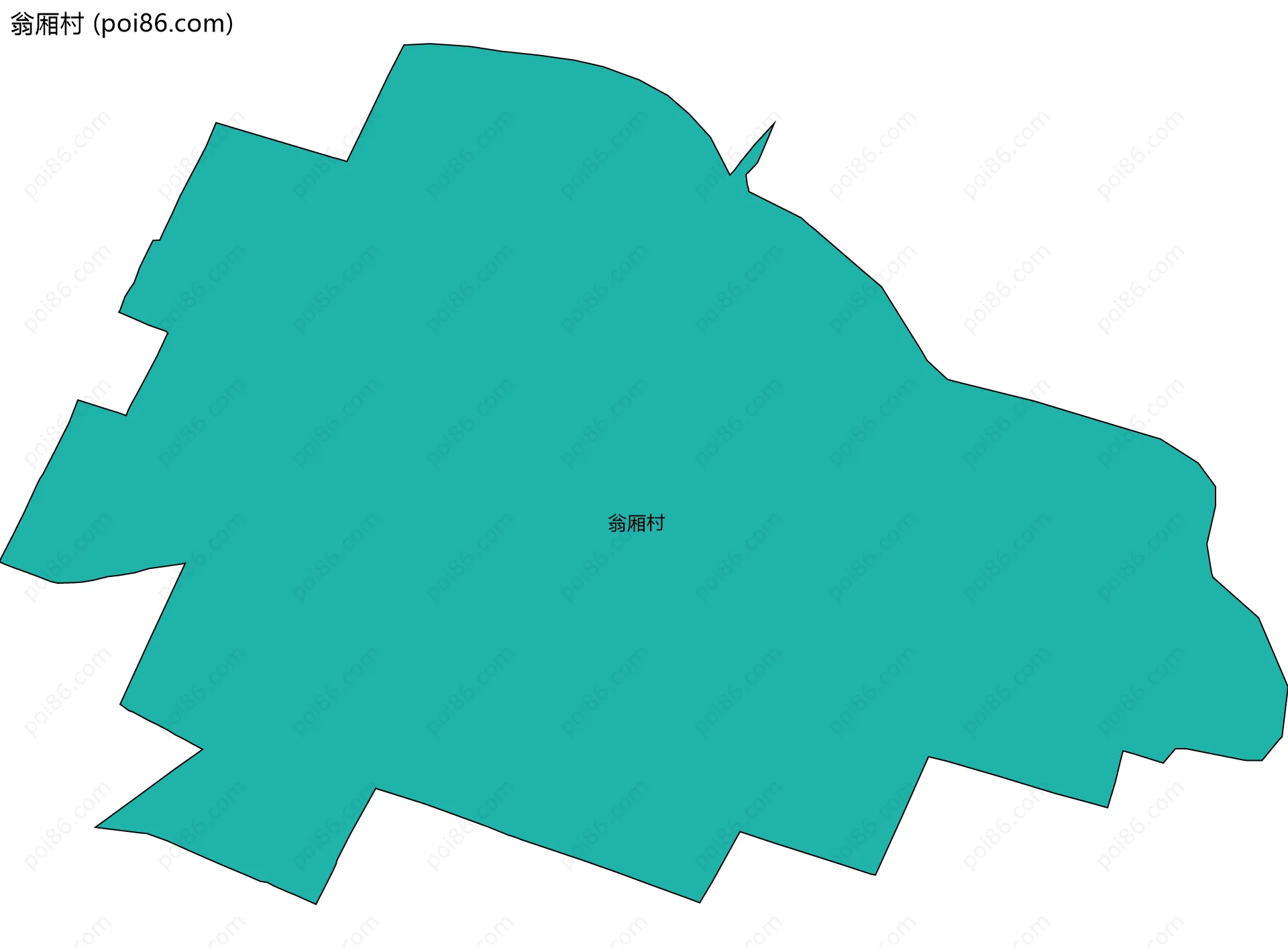 翁厢村边界地图