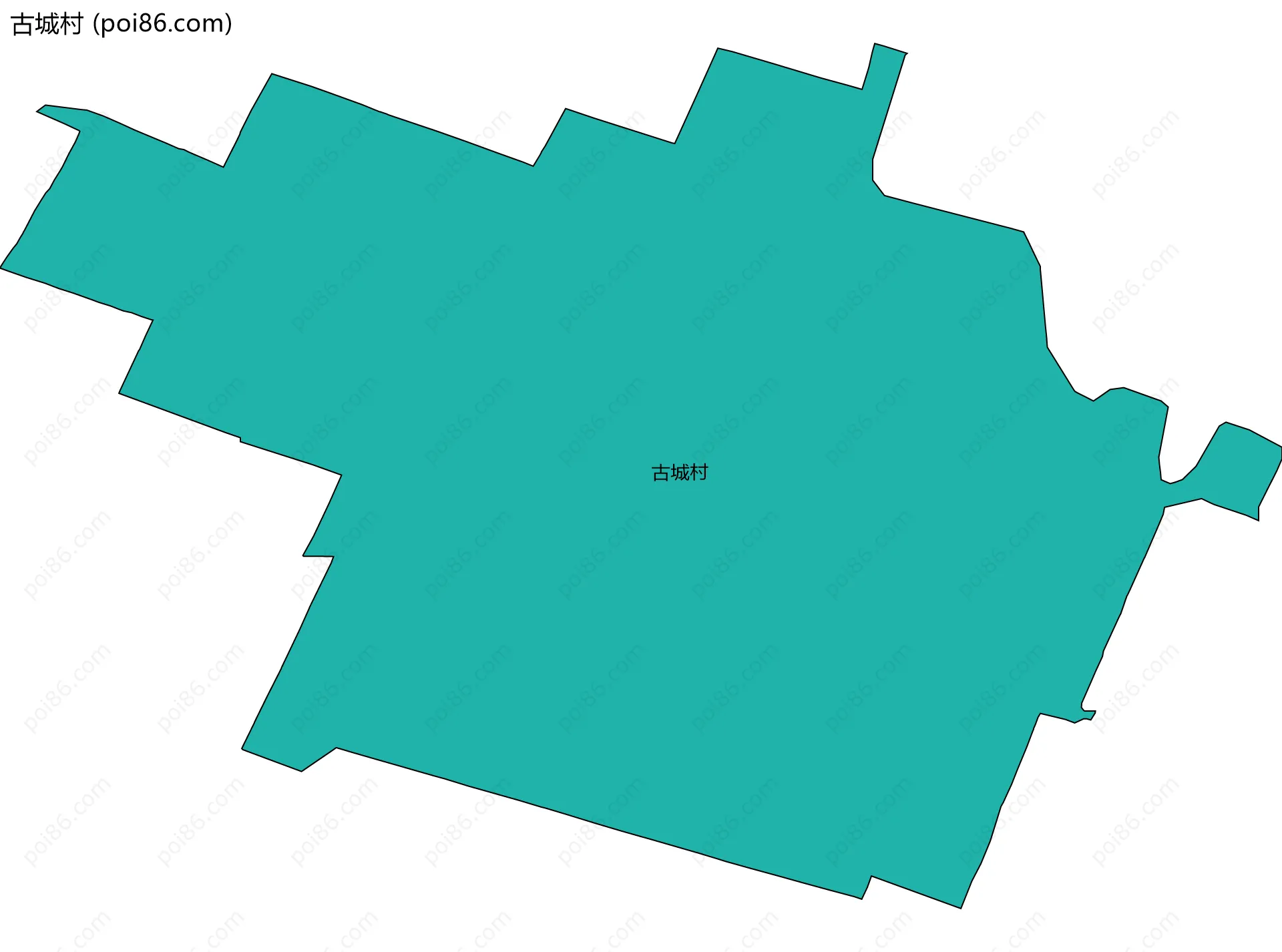 古城村边界地图