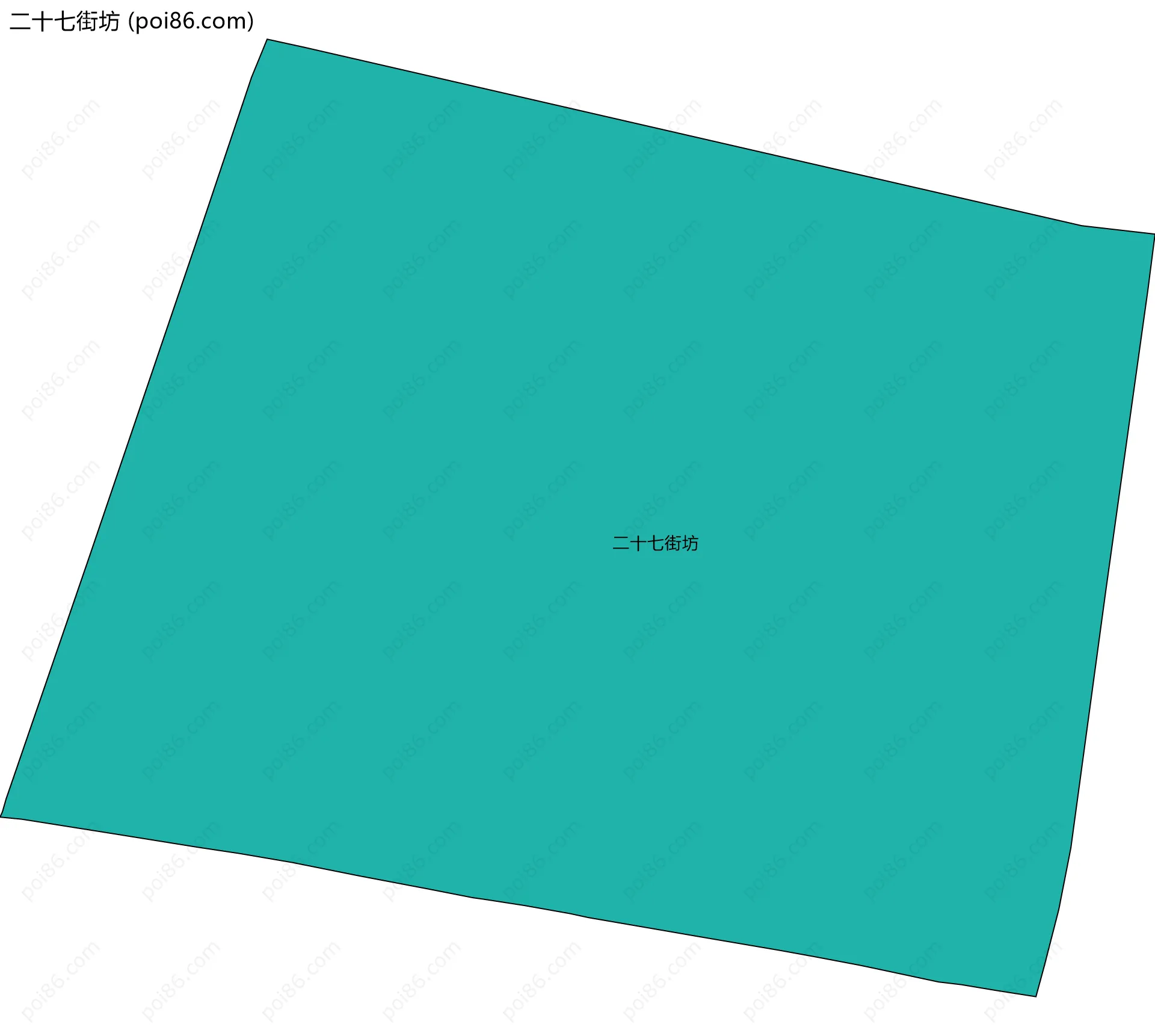 二十七街坊边界地图