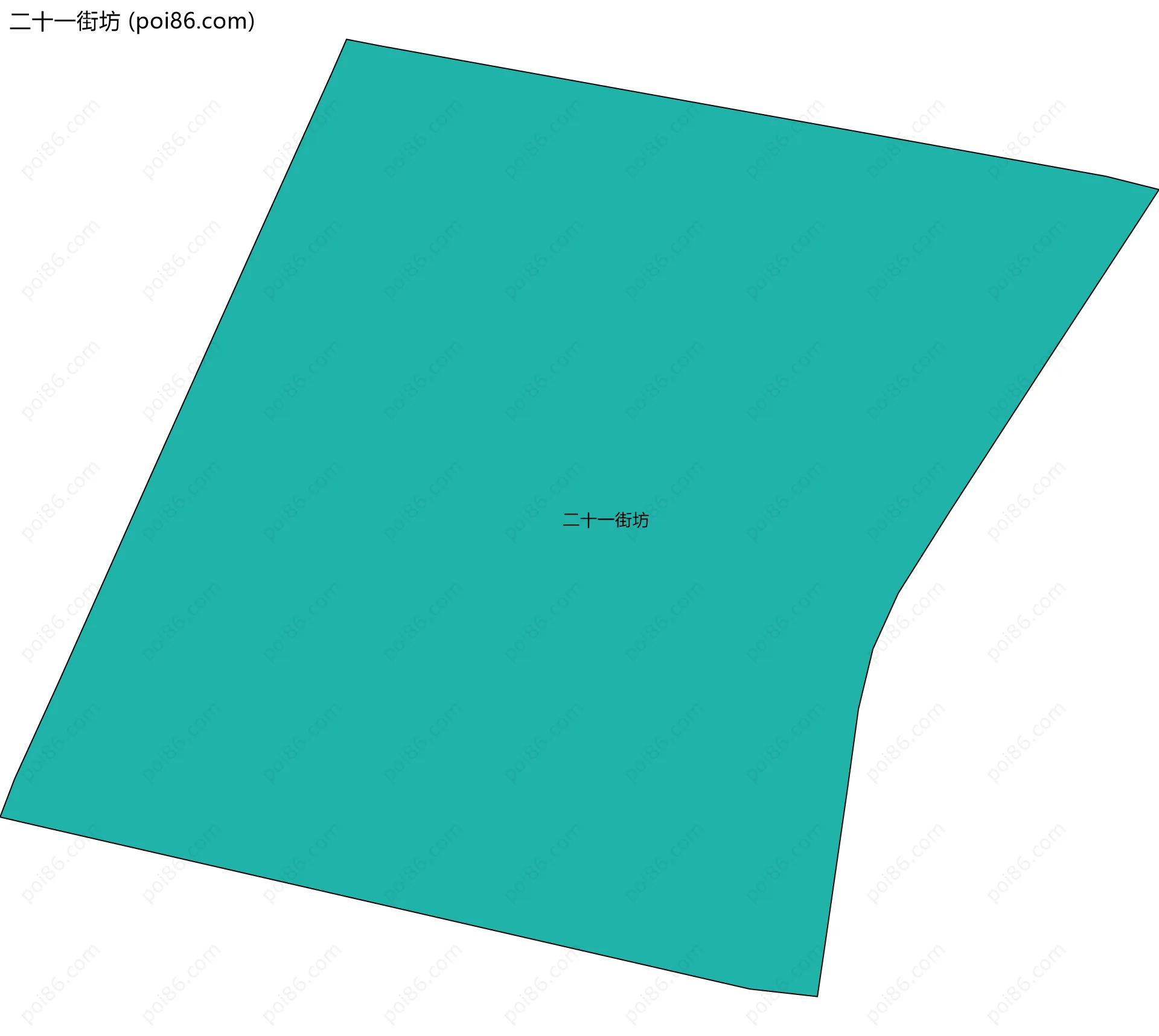 二十一街坊边界地图