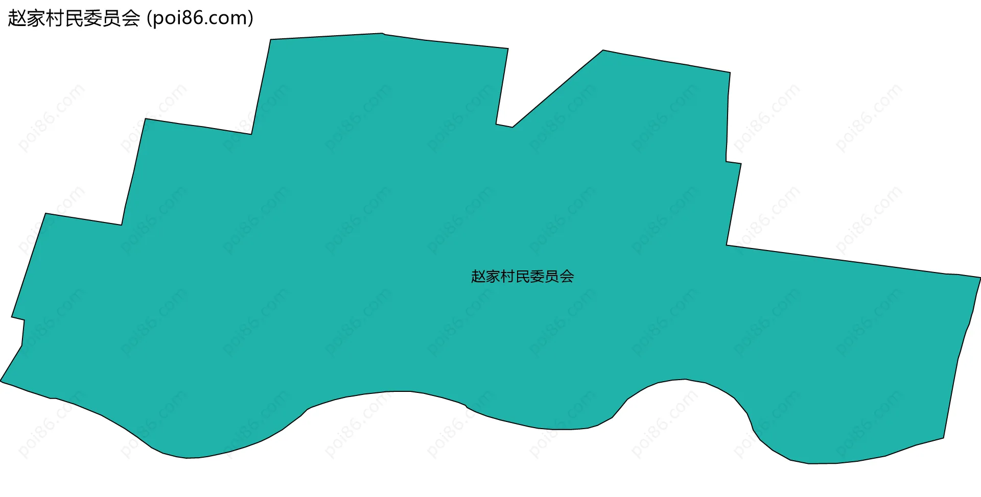 赵家村民委员会边界地图