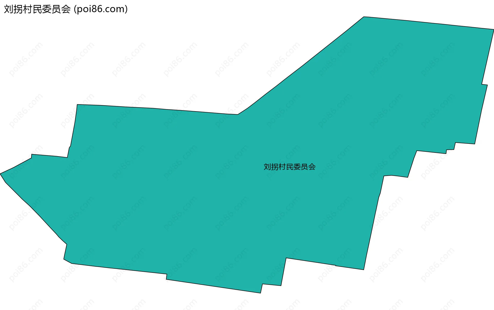 刘拐村民委员会边界地图