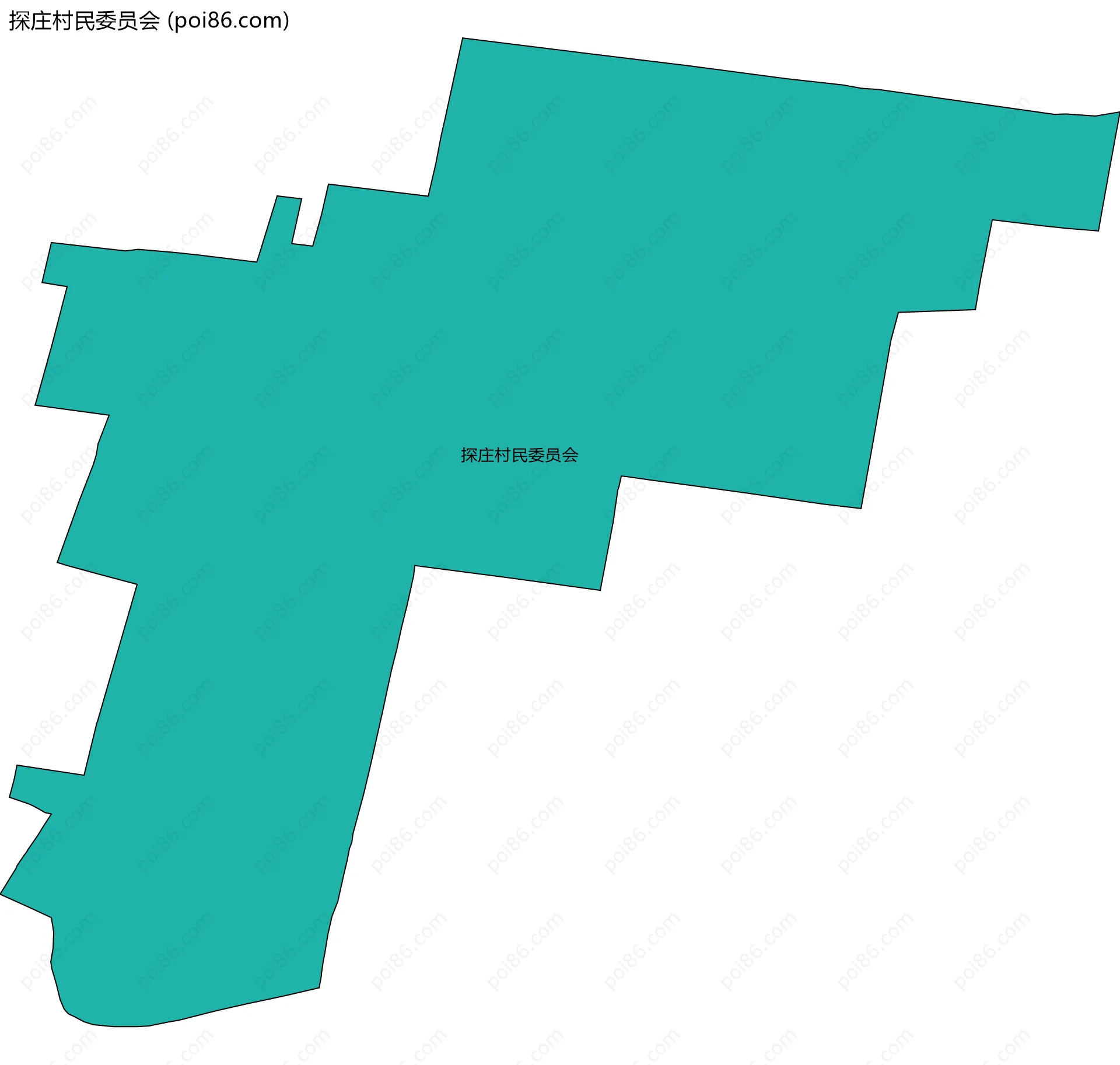 探庄村民委员会边界地图