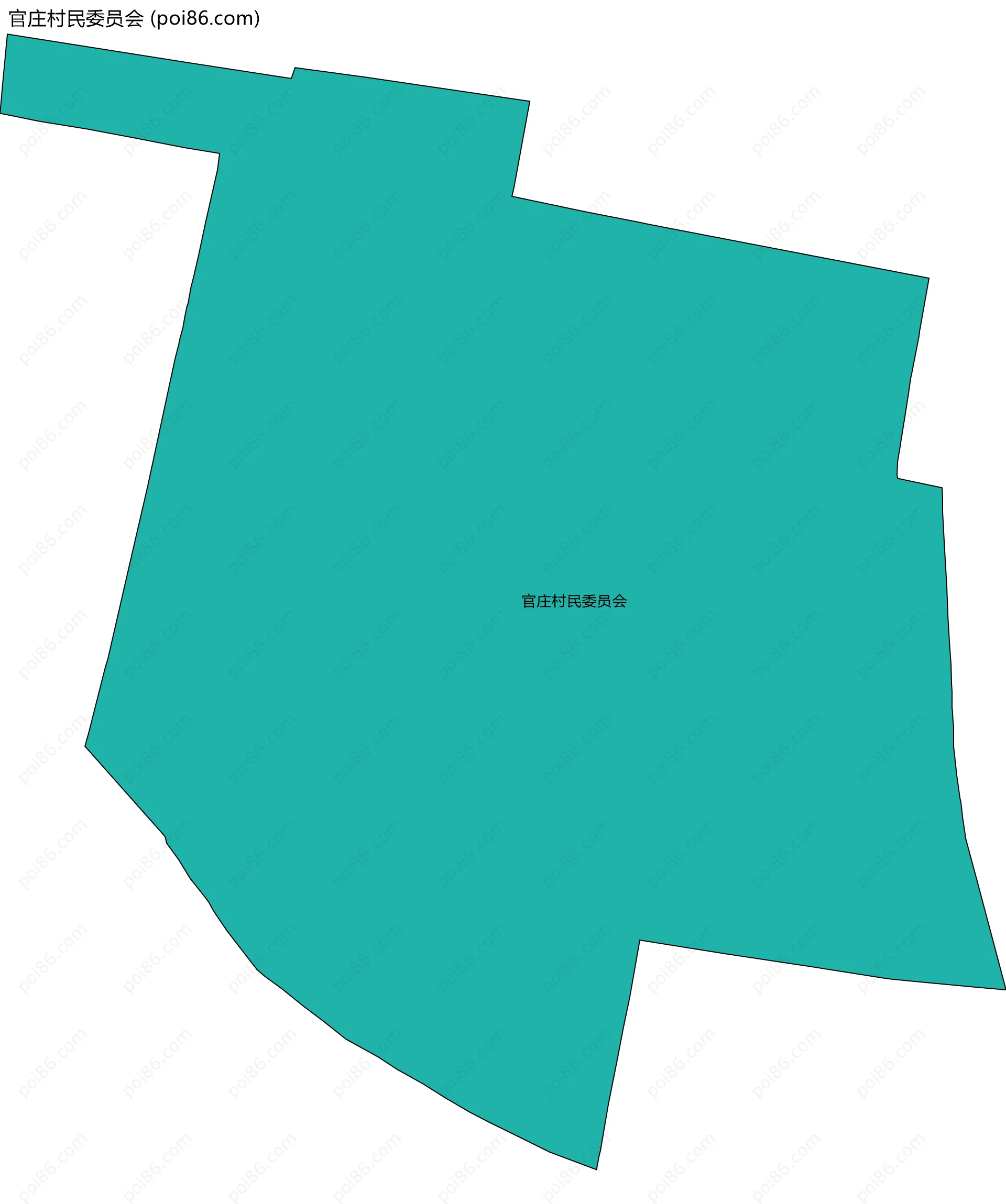 官庄村民委员会边界地图