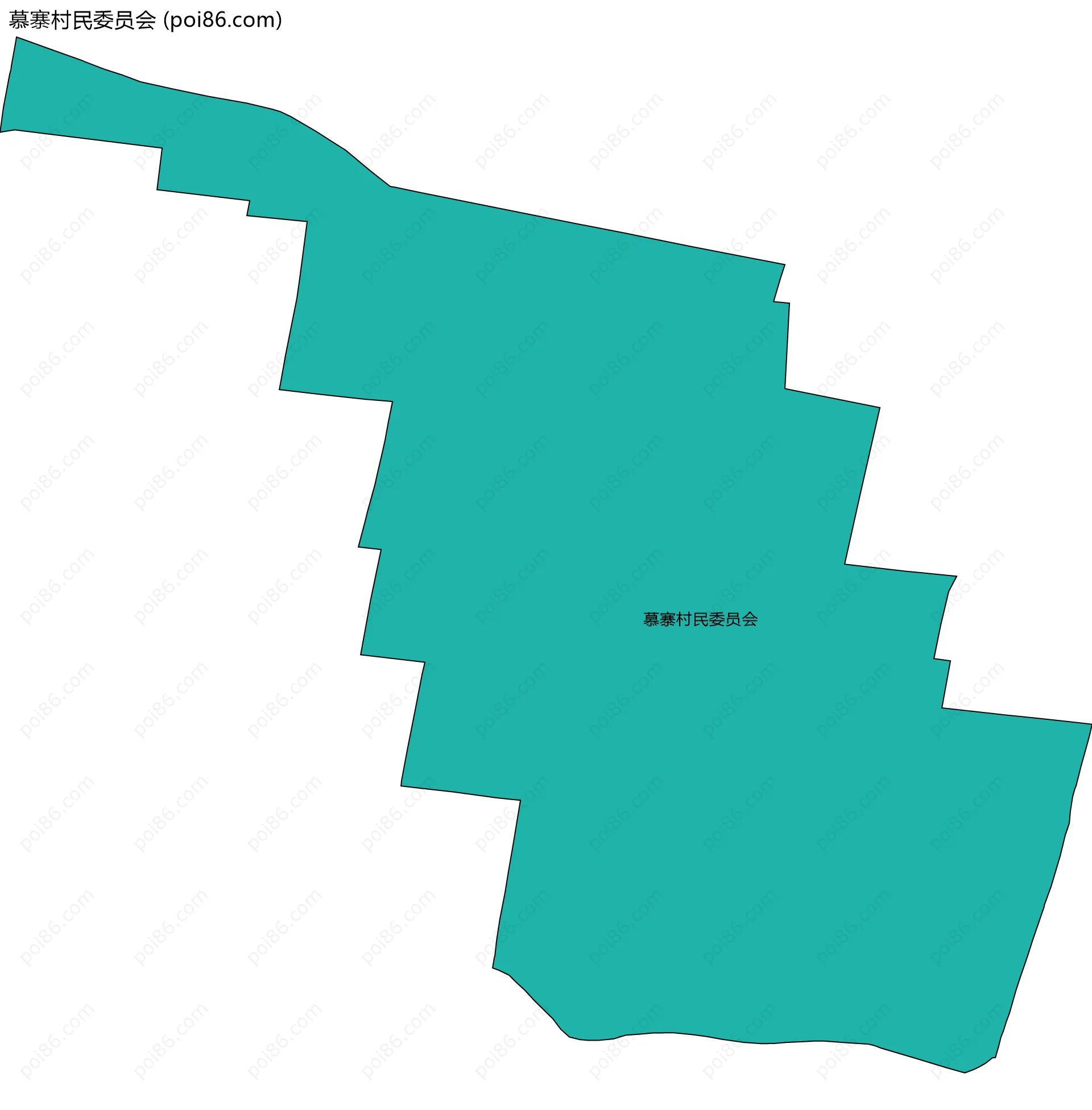 慕寨村民委员会边界地图