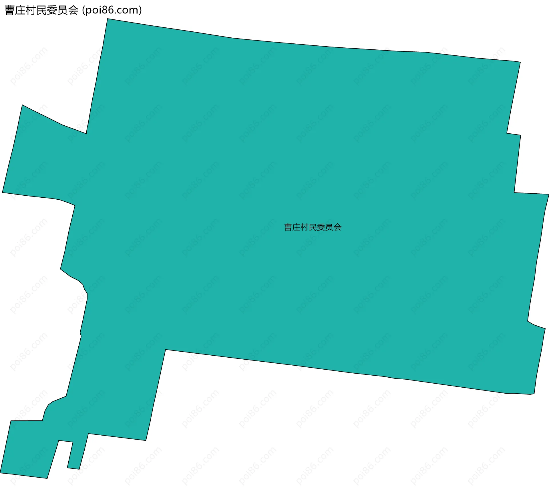 曹庄村民委员会边界地图