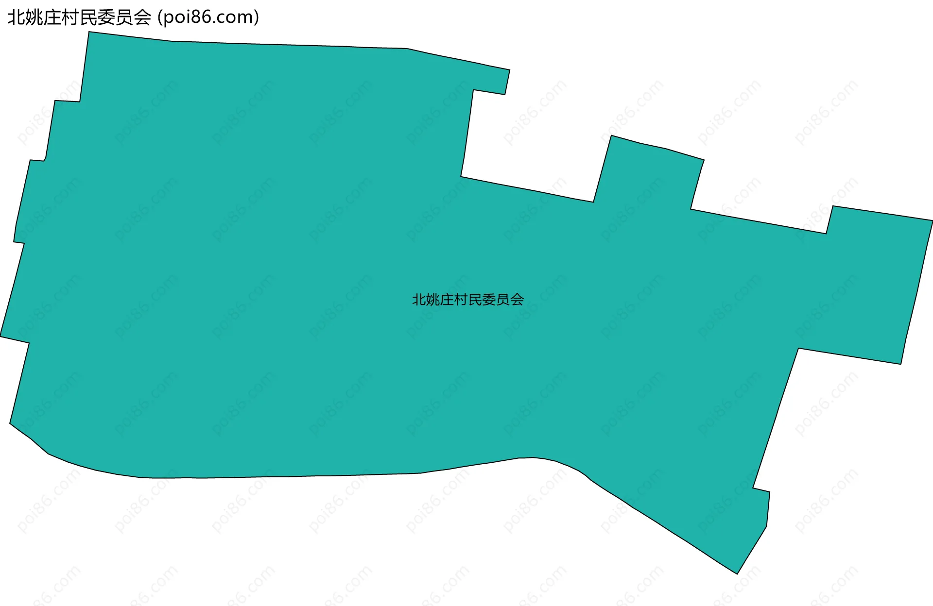 北姚庄村民委员会边界地图