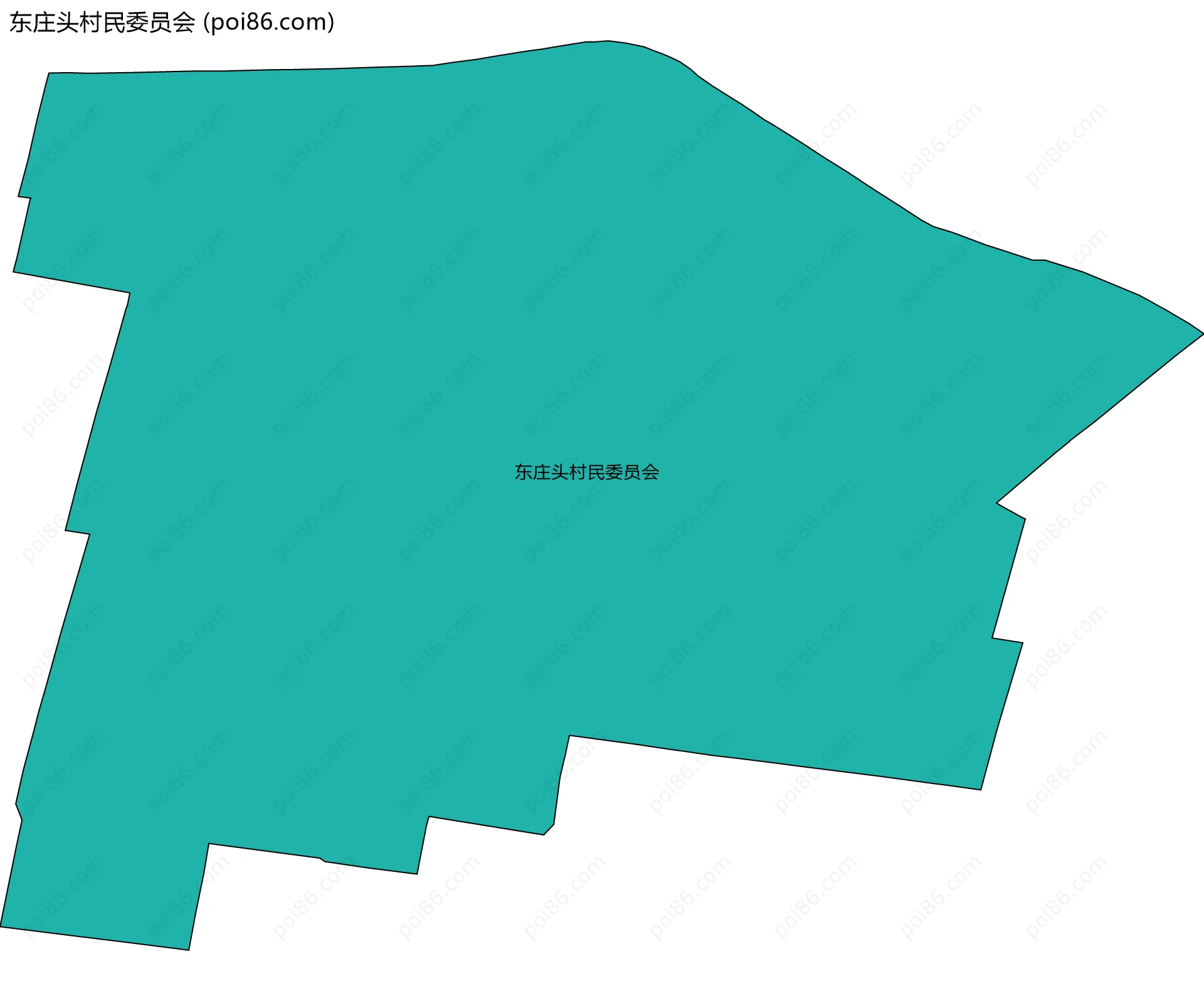 东庄头村民委员会边界地图
