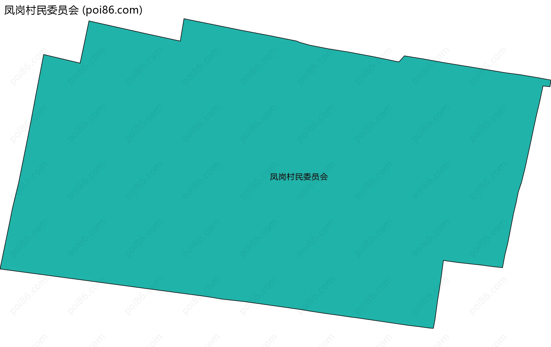 凤岗村民委员会边界地图