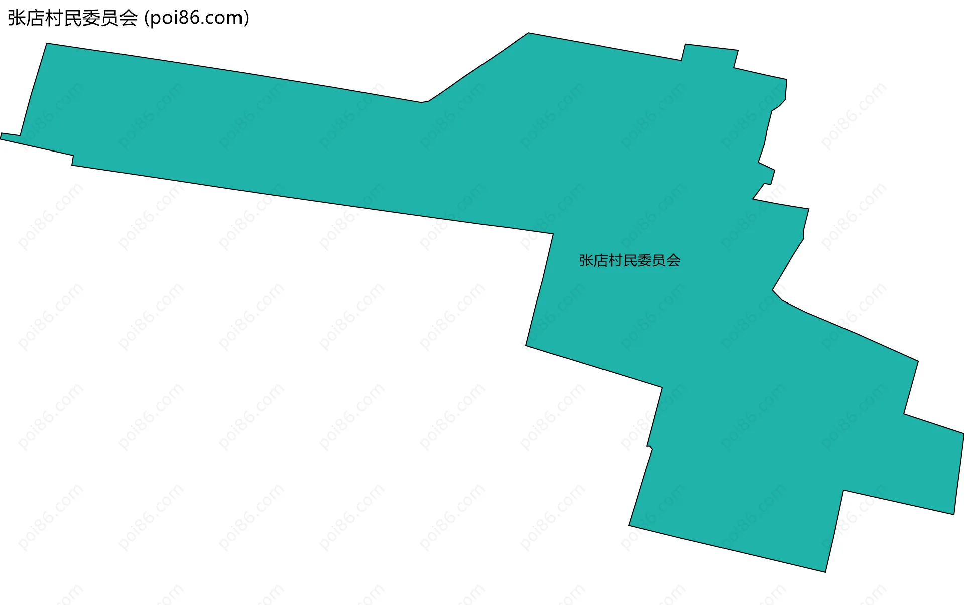 张店村民委员会边界地图