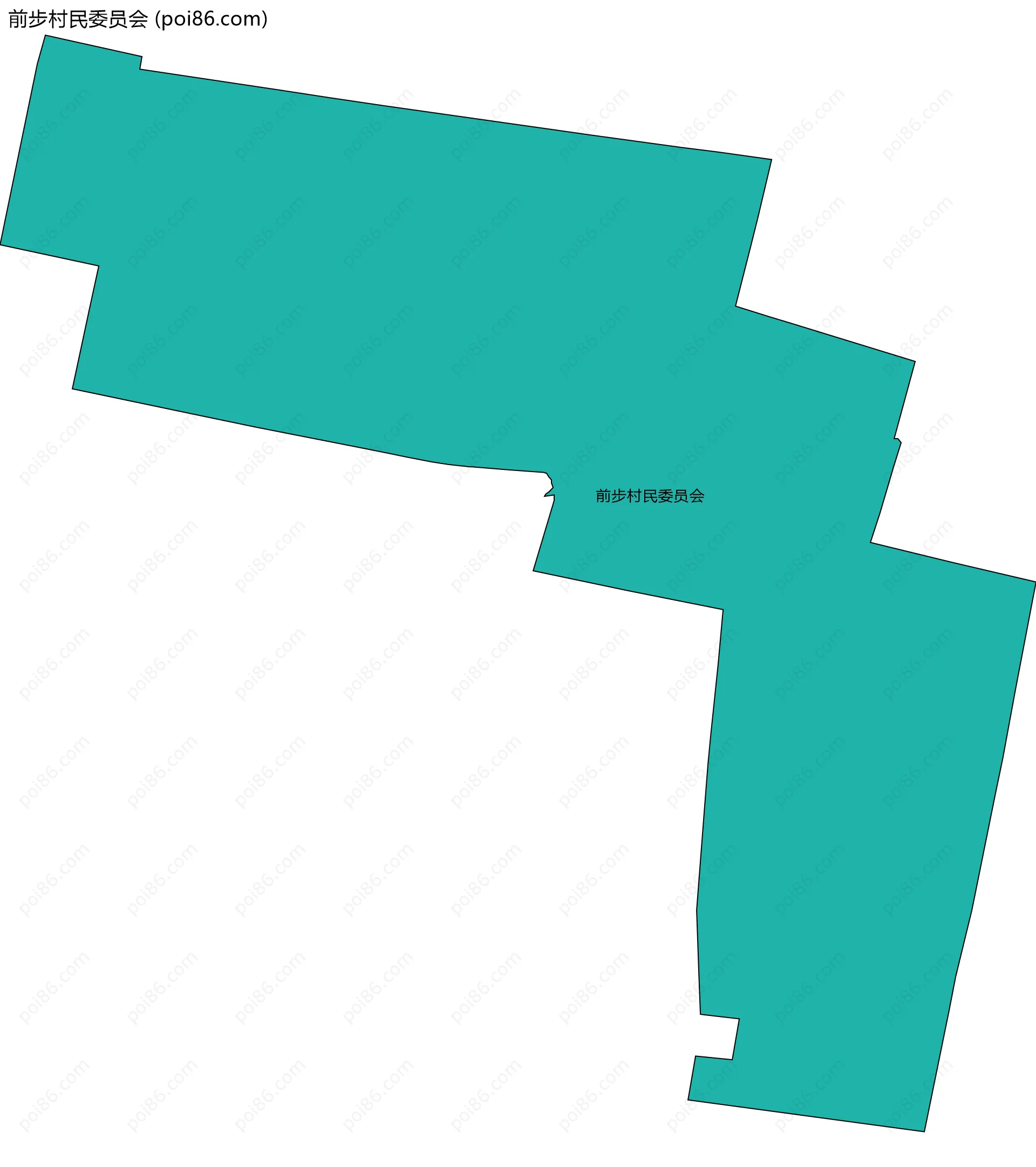 前步村民委员会边界地图