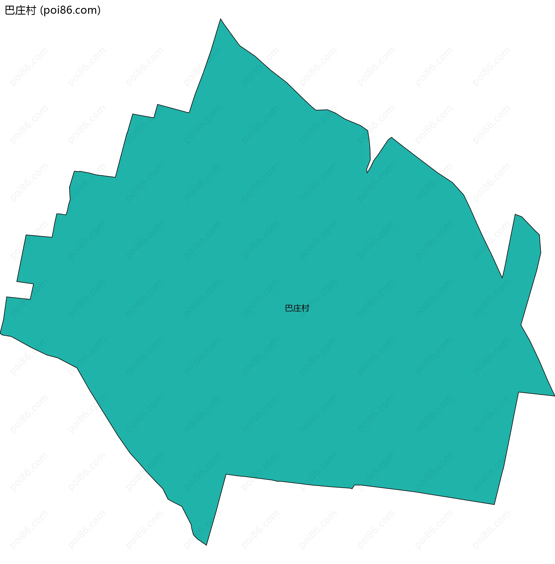 巴庄村边界地图
