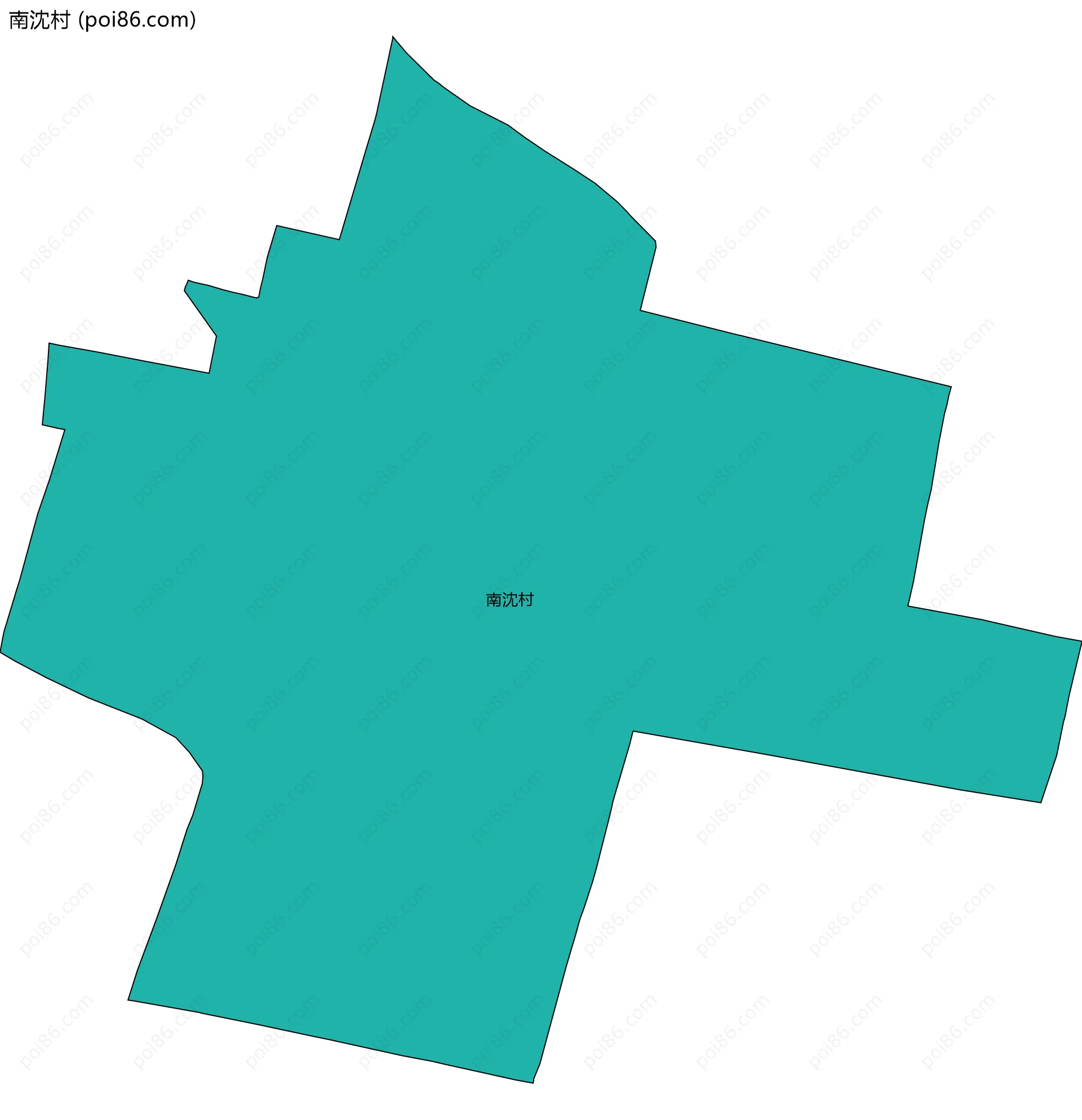 南沈村边界地图