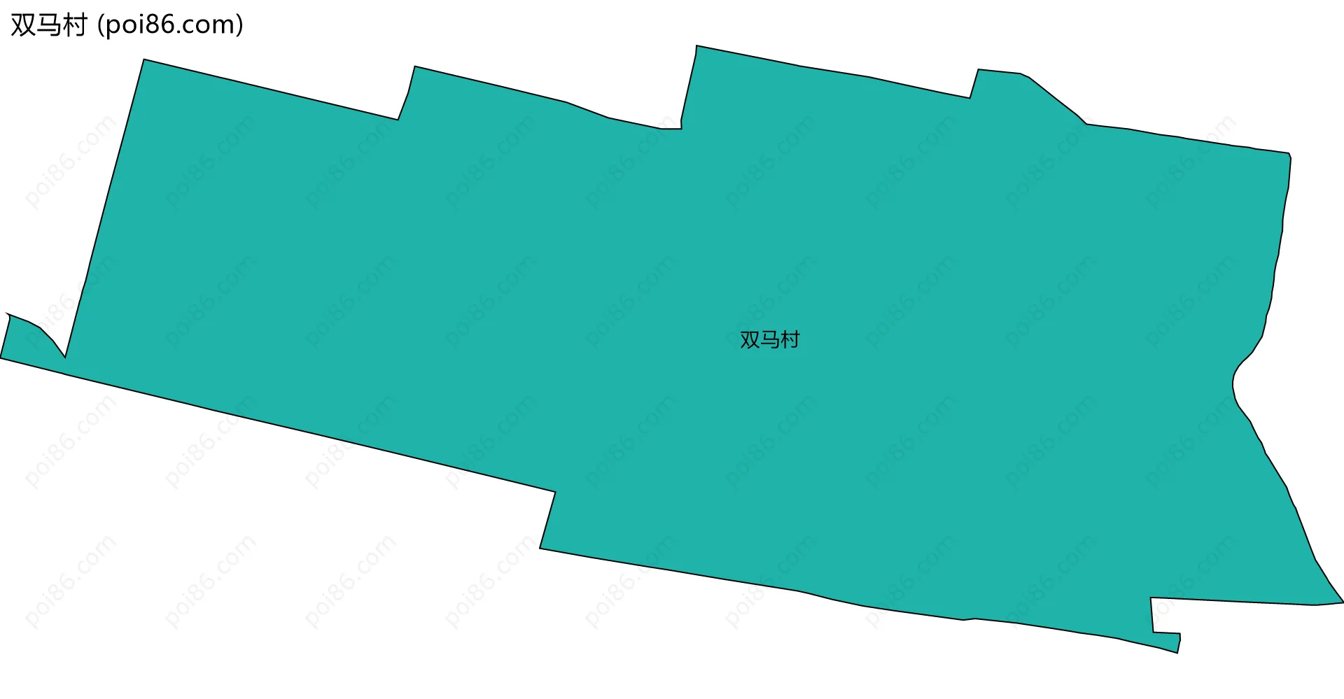 双马村边界地图