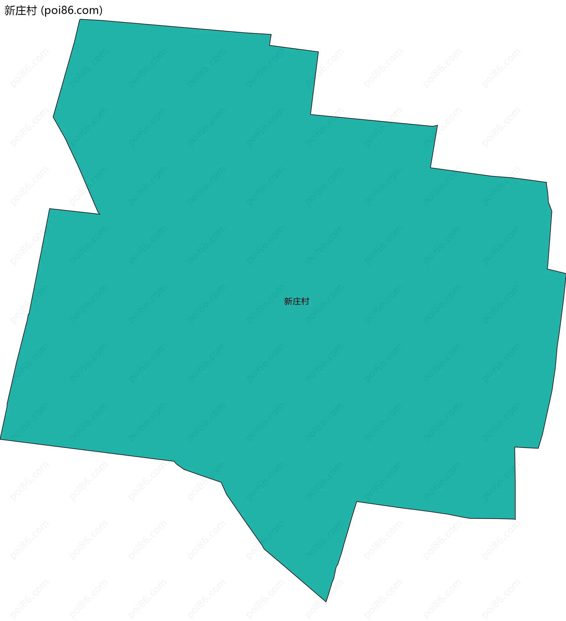 新庄村边界地图