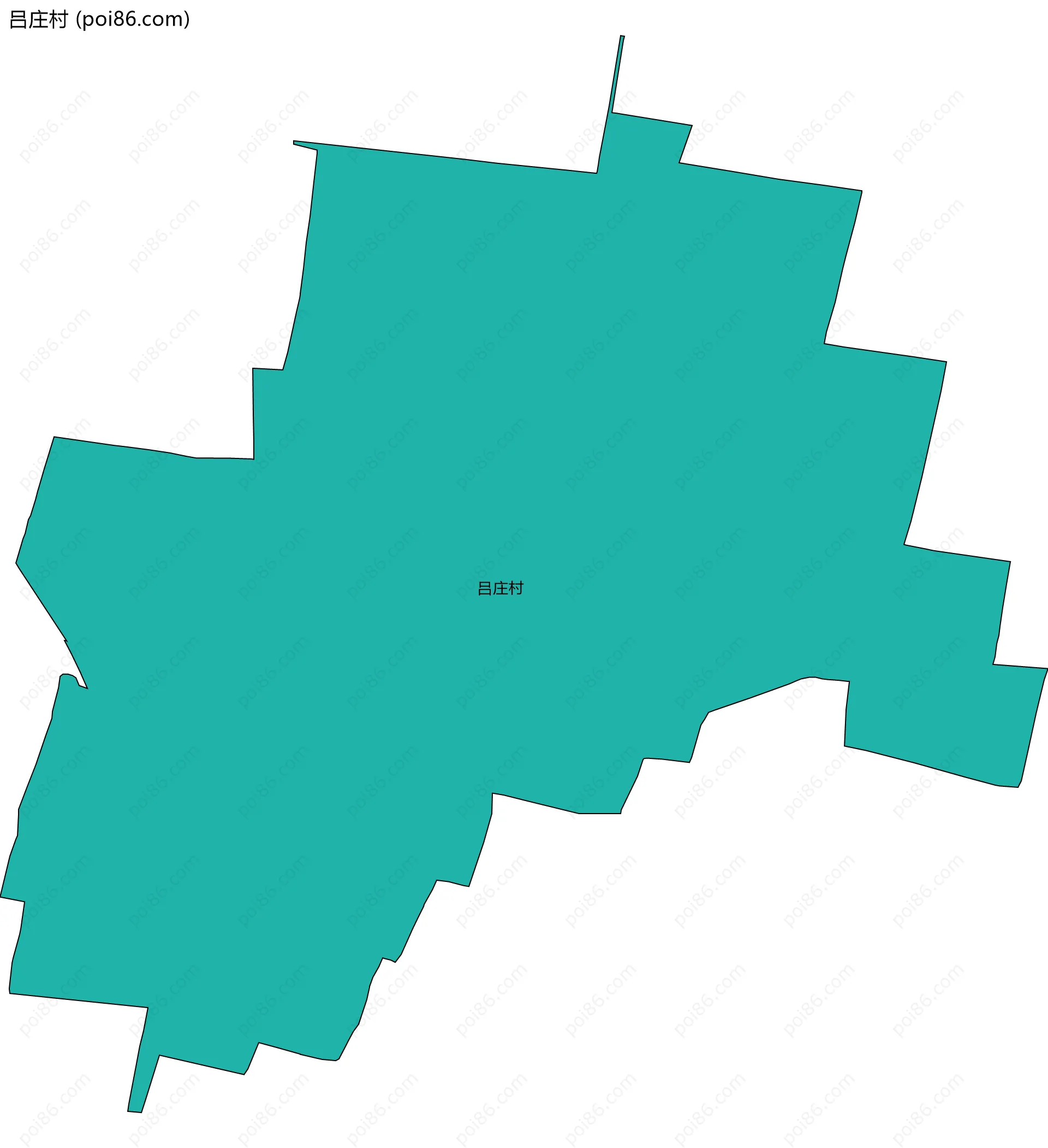 吕庄村边界地图