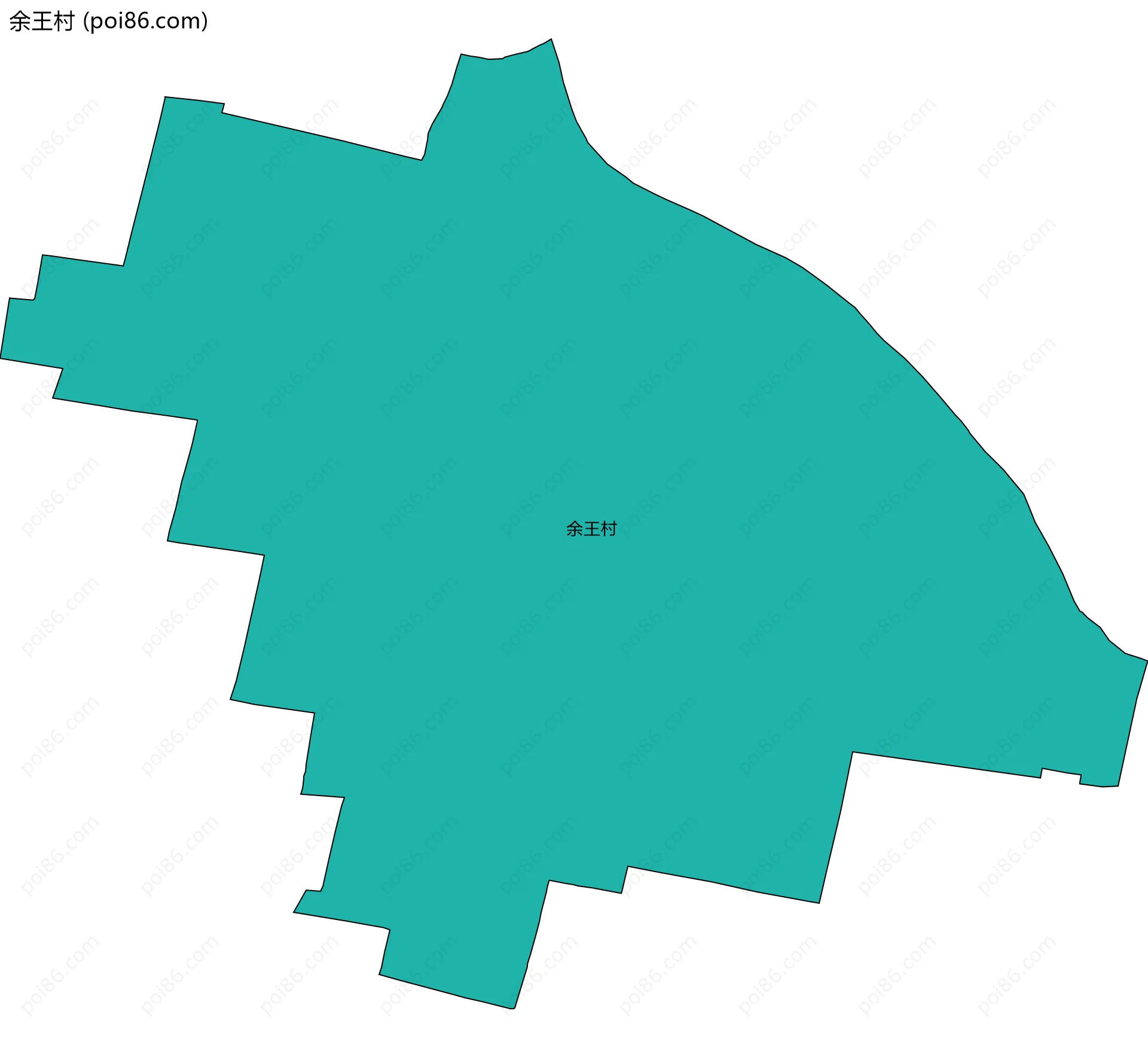 余王村边界地图