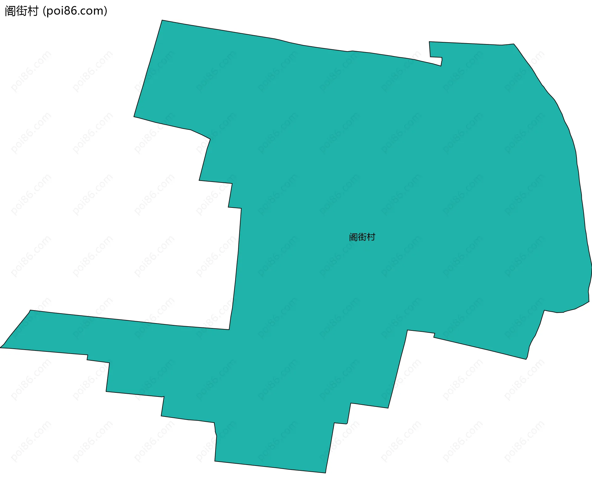 阁街村边界地图