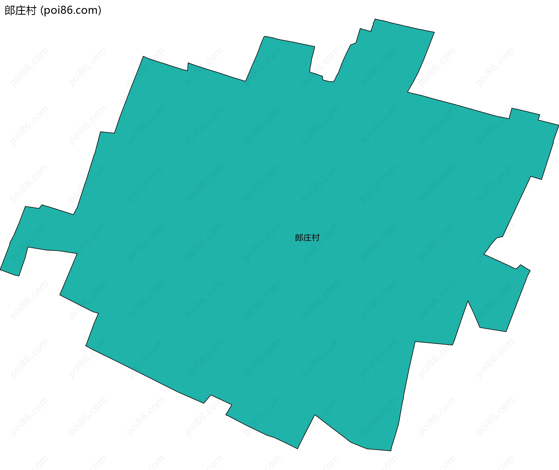郎庄村边界地图