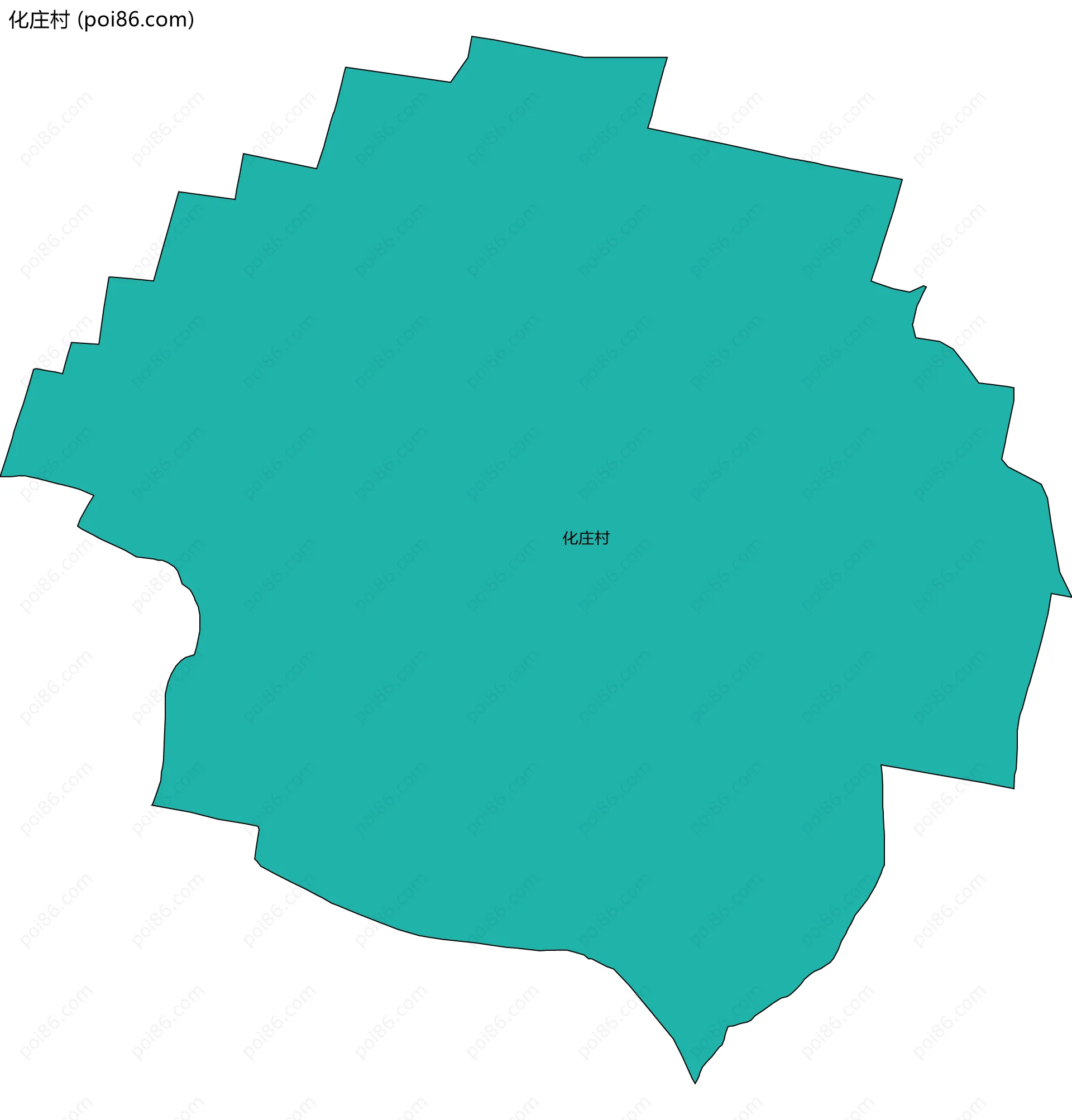 化庄村边界地图