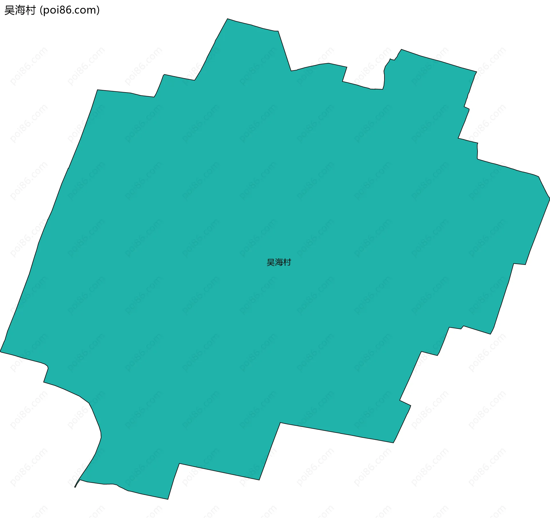 吴海村边界地图