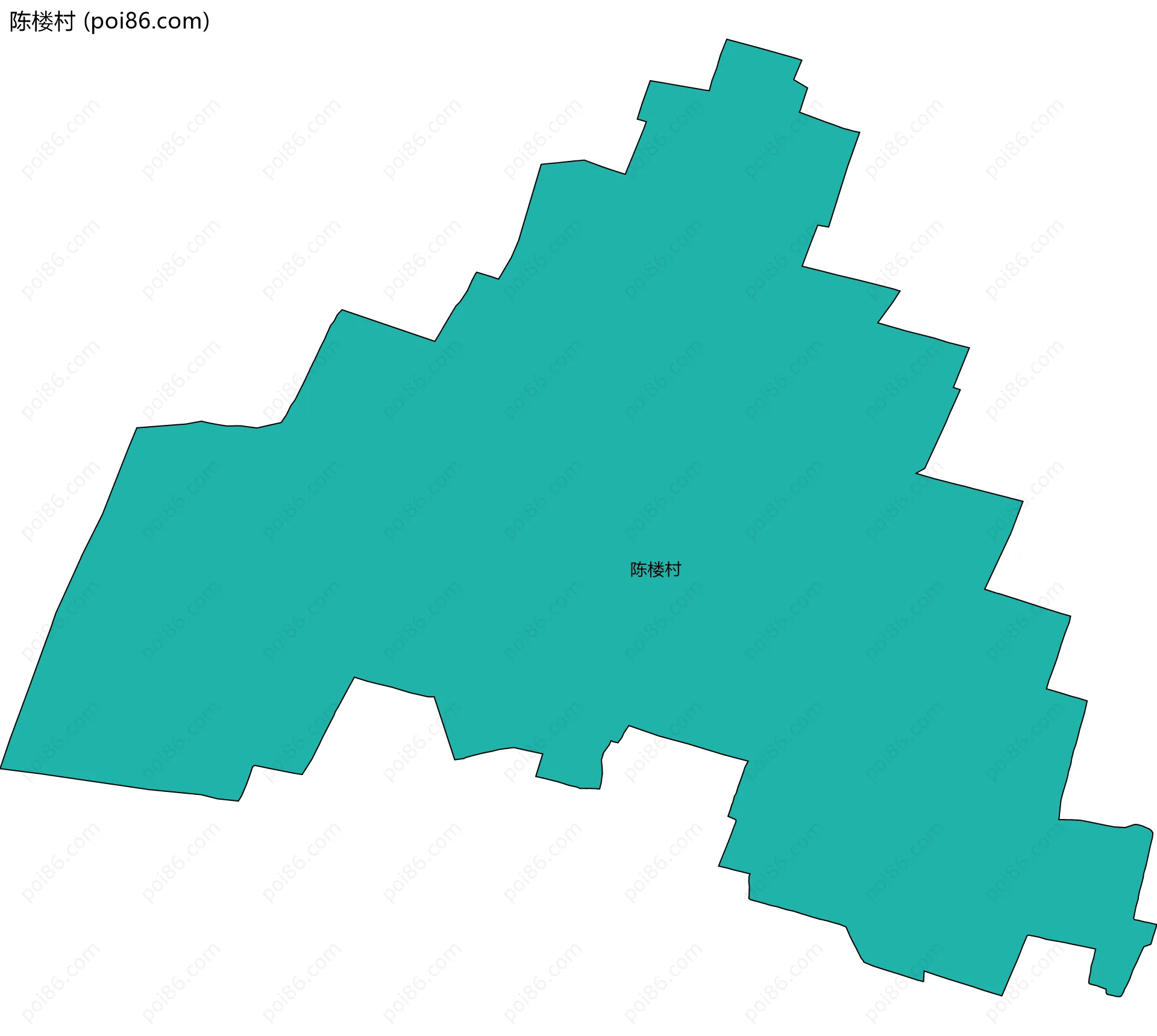 陈楼村边界地图