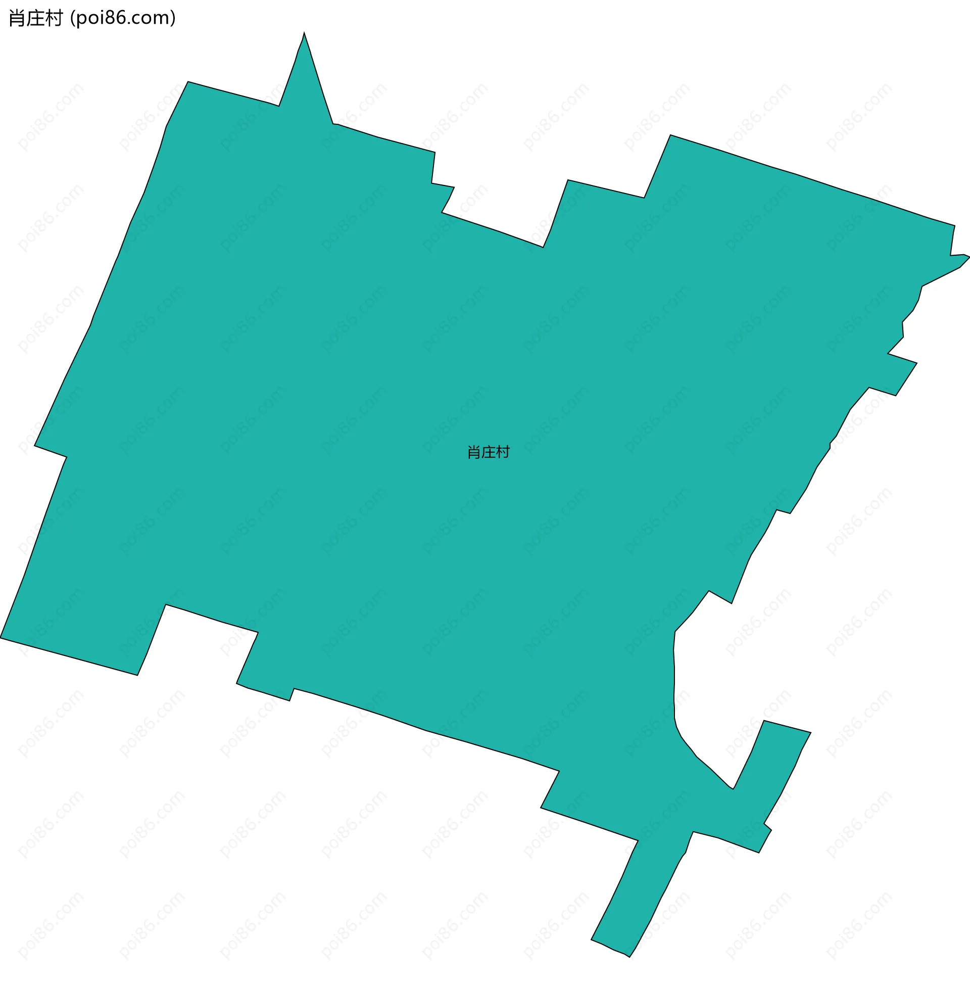 肖庄村边界地图