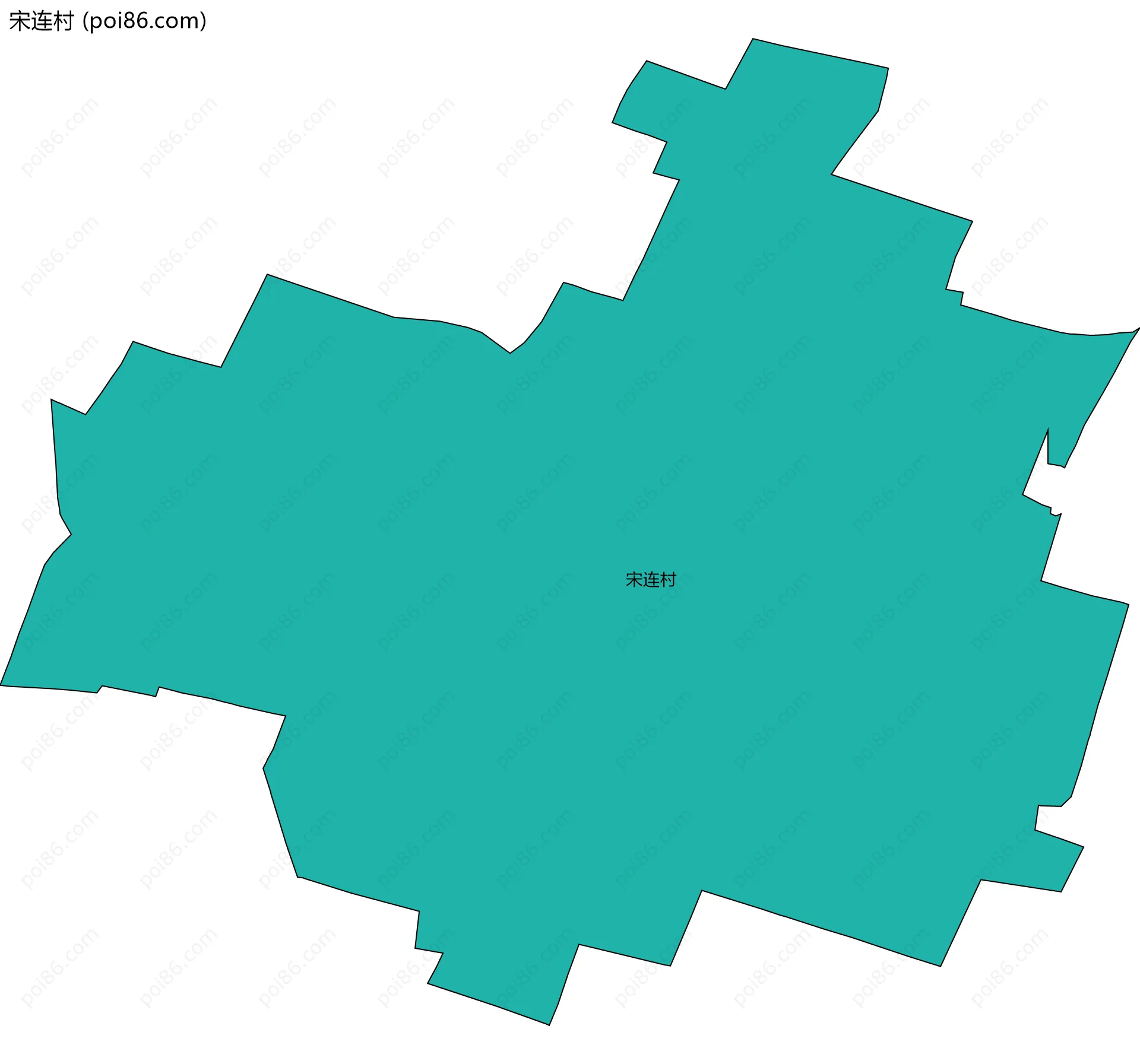 宋连村边界地图