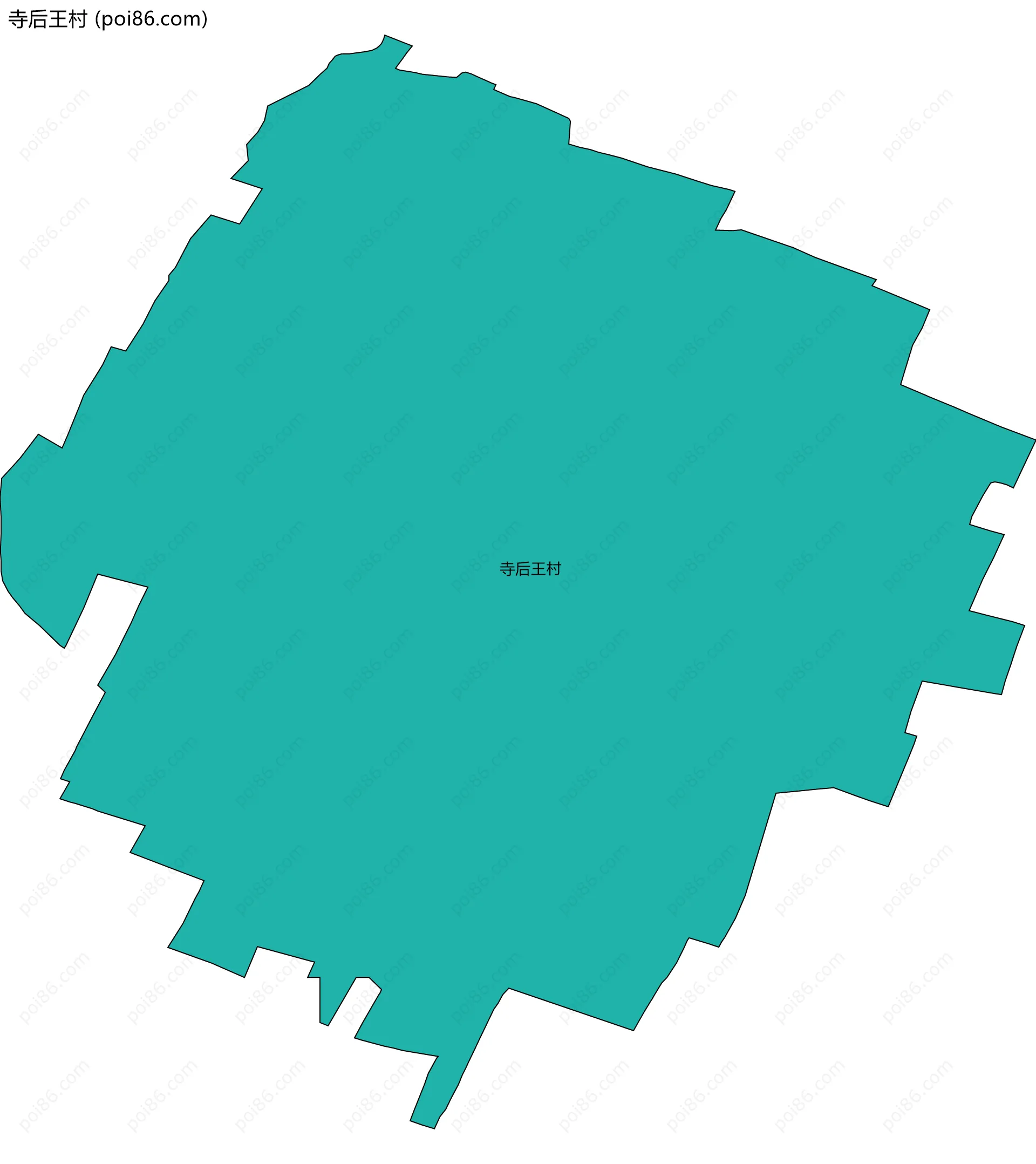 寺后王村边界地图