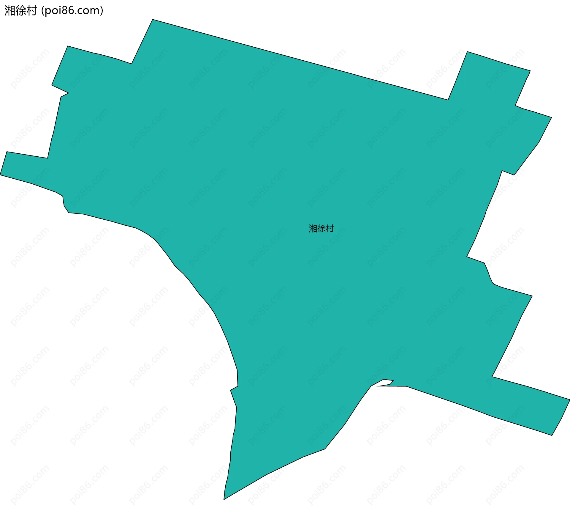 湘徐村边界地图