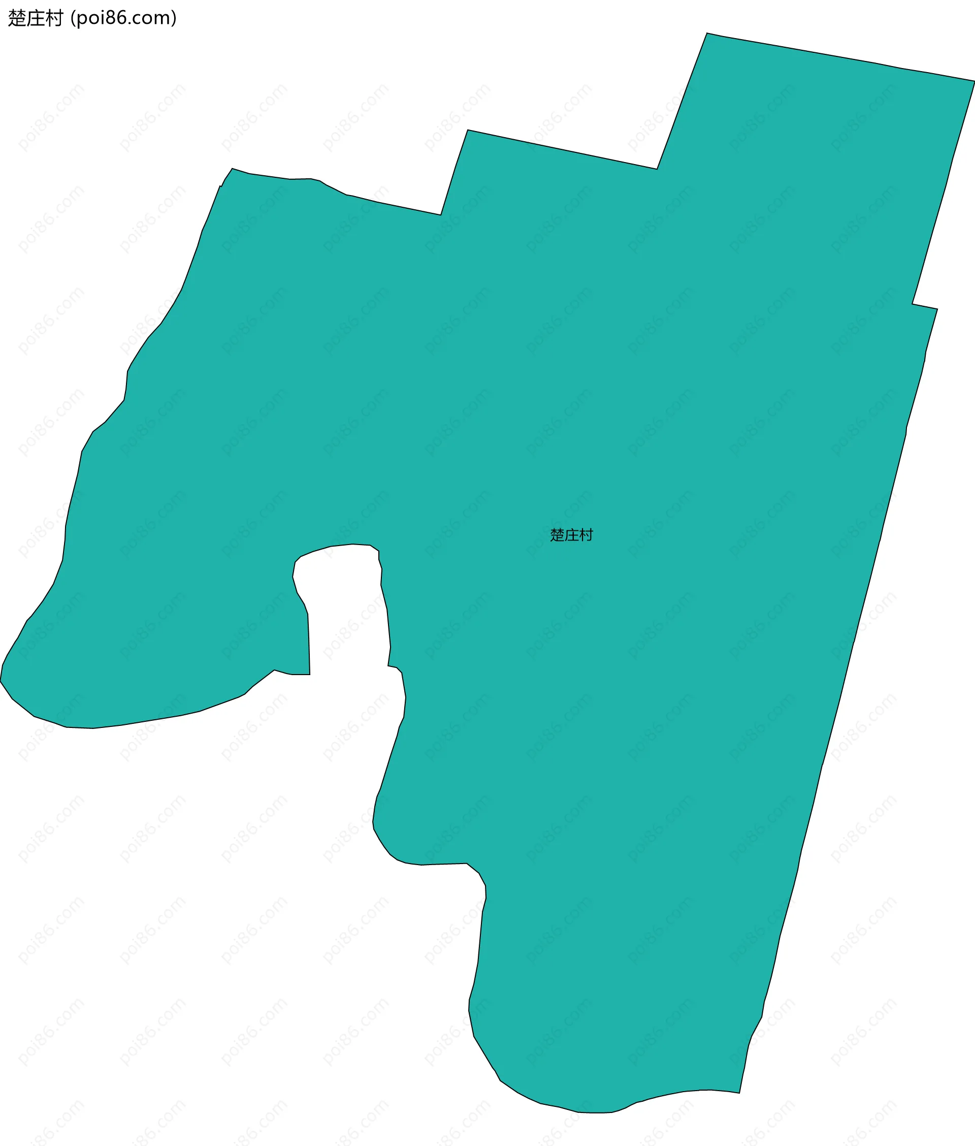 楚庄村边界地图