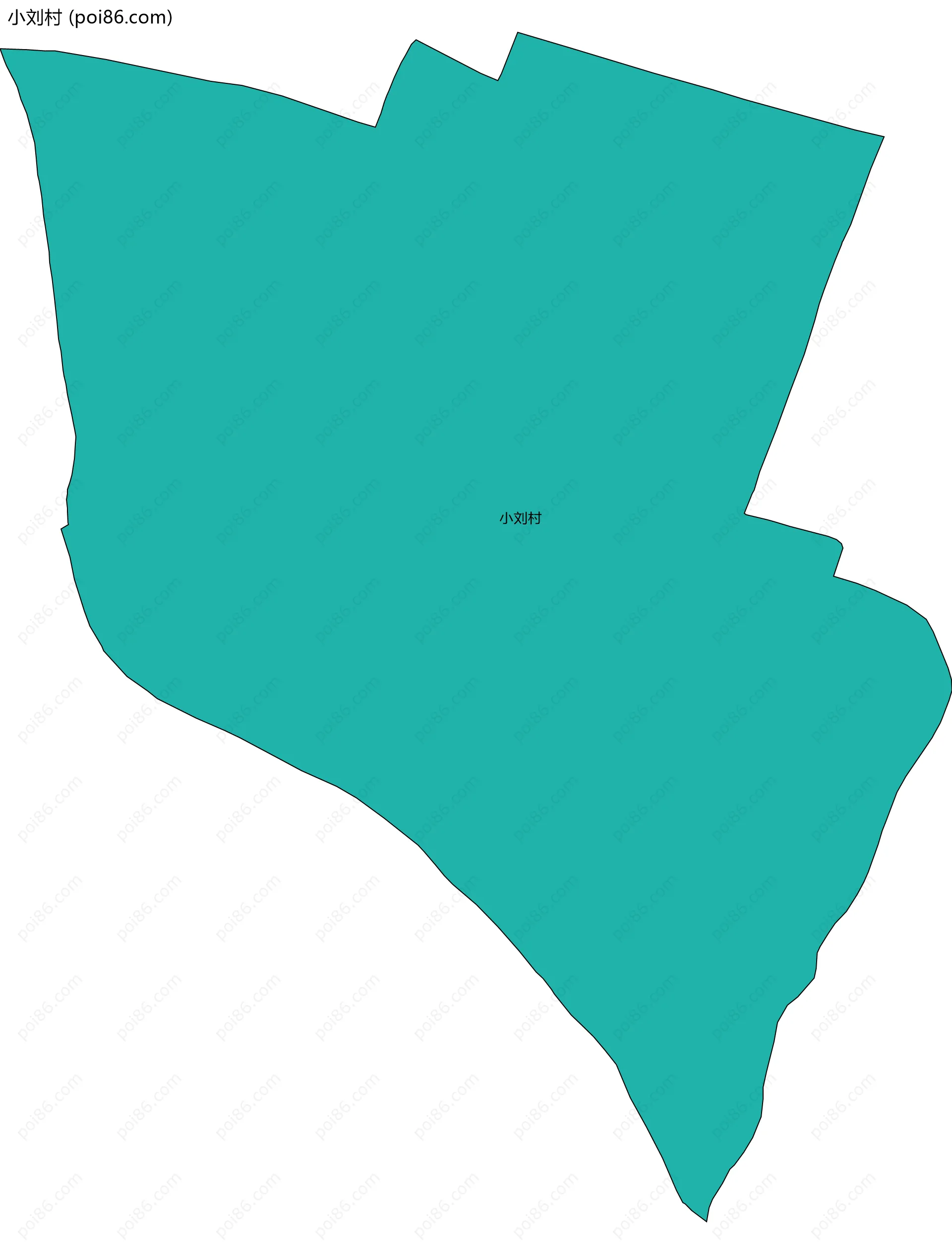 小刘村边界地图