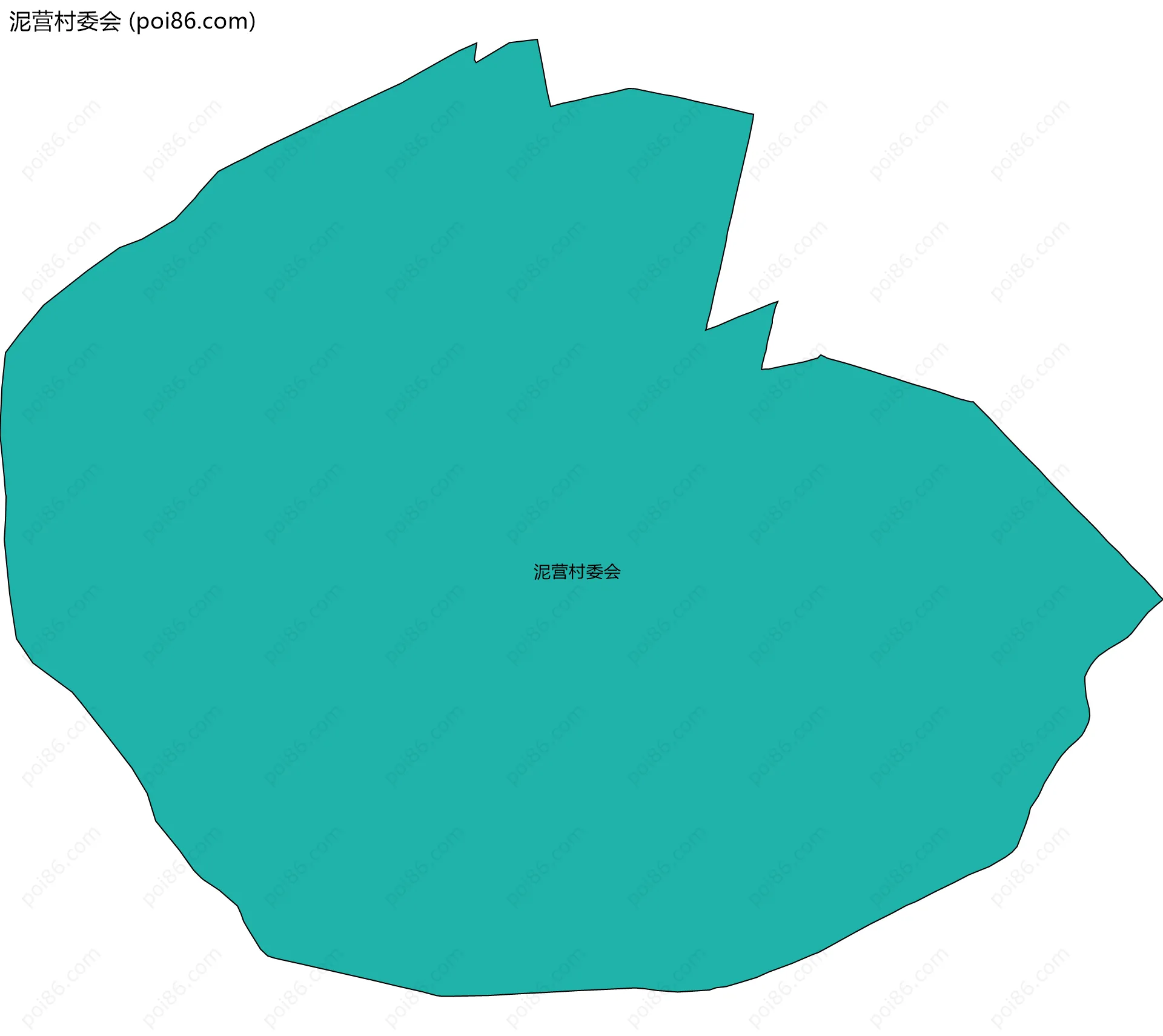 泥营村委会边界地图