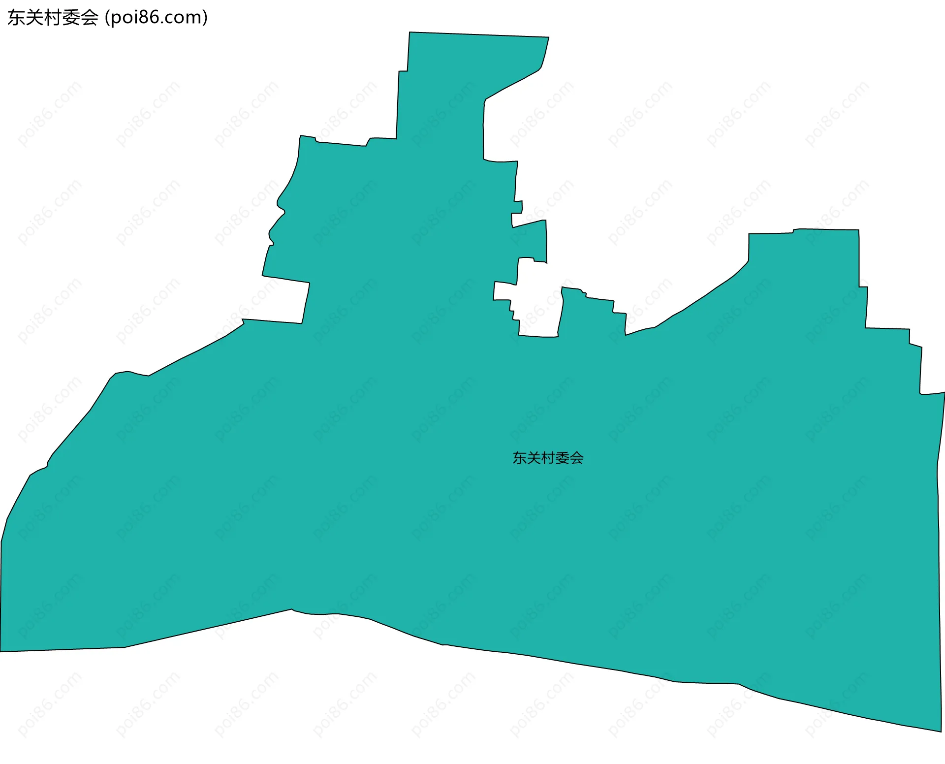 东关村委会边界地图