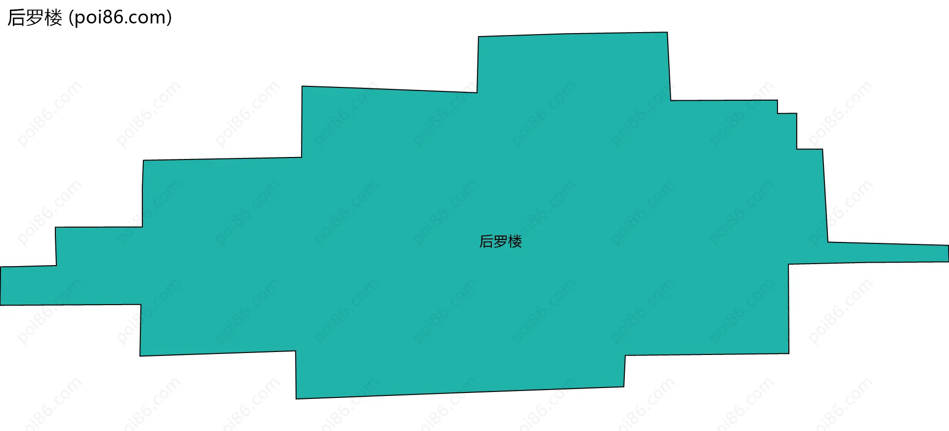 后罗楼边界地图