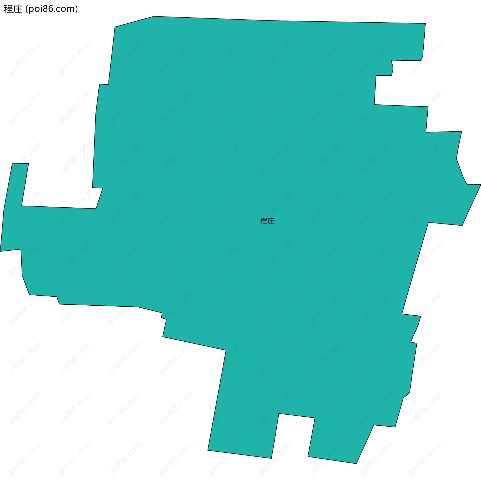程庄边界地图