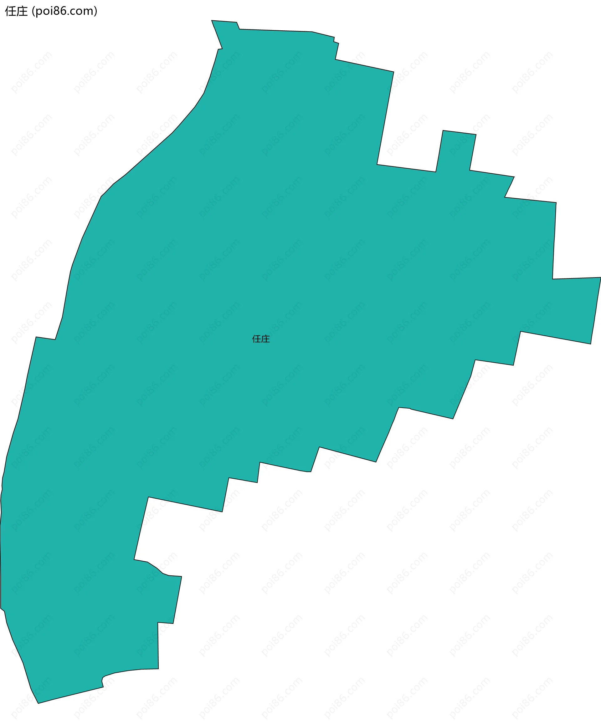 任庄边界地图