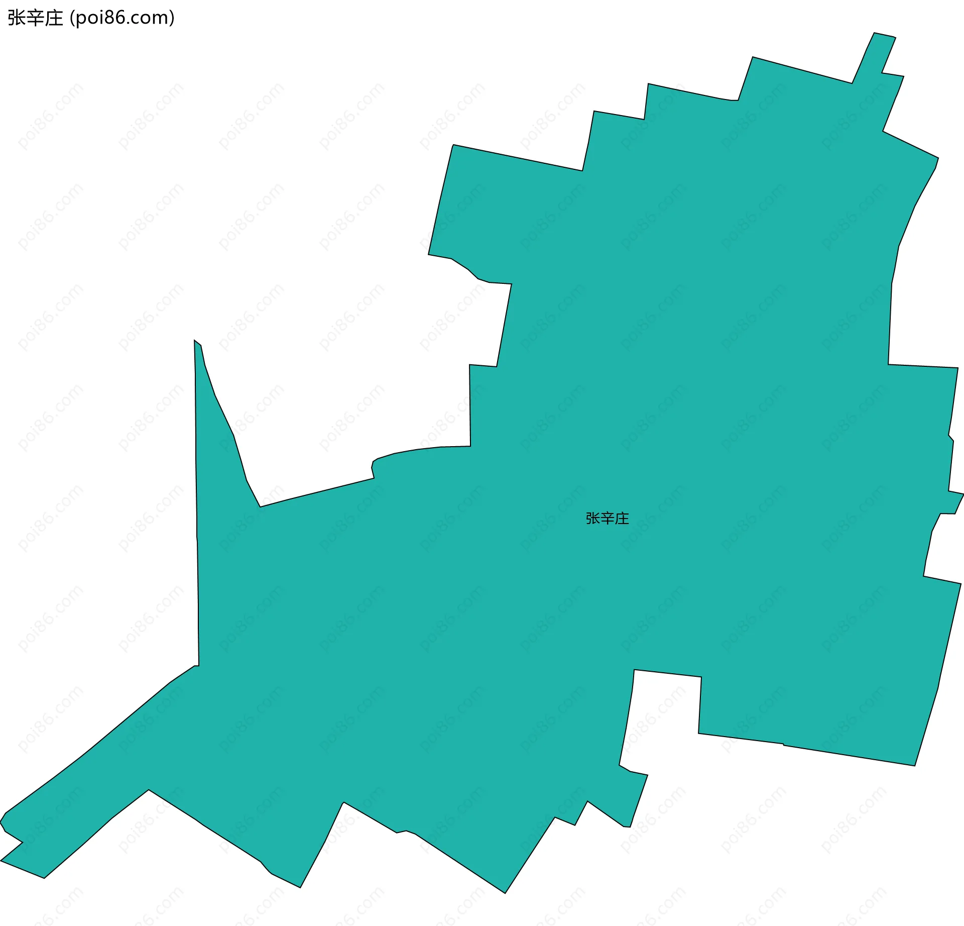 张辛庄边界地图