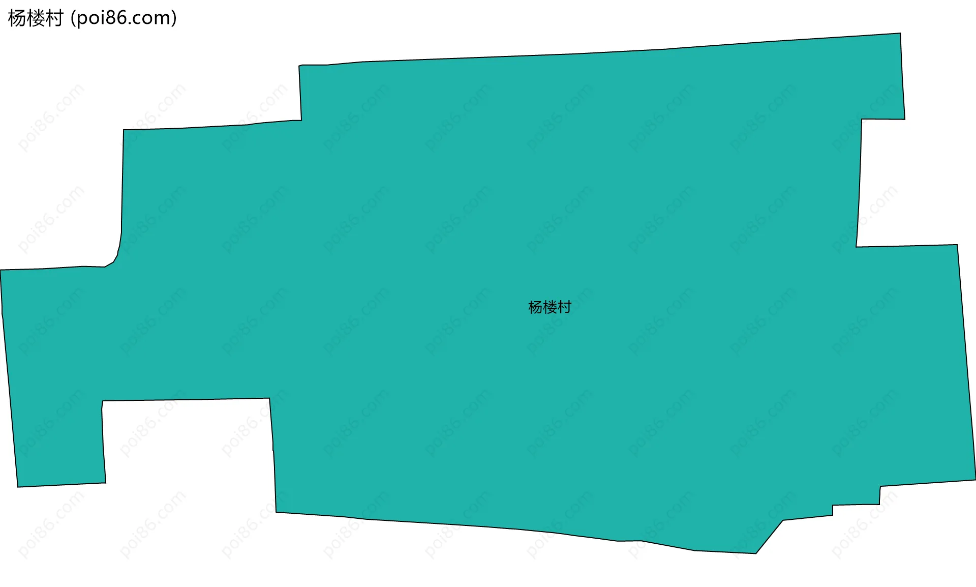 杨楼村边界地图