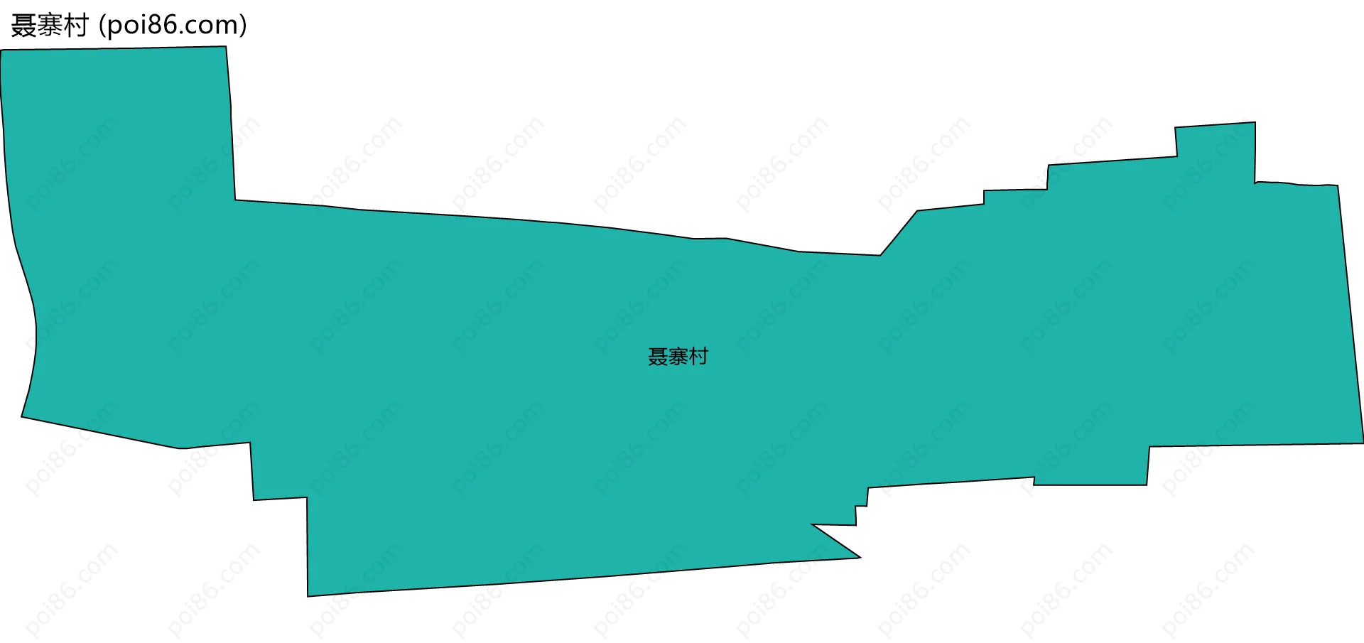 聂寨村边界地图