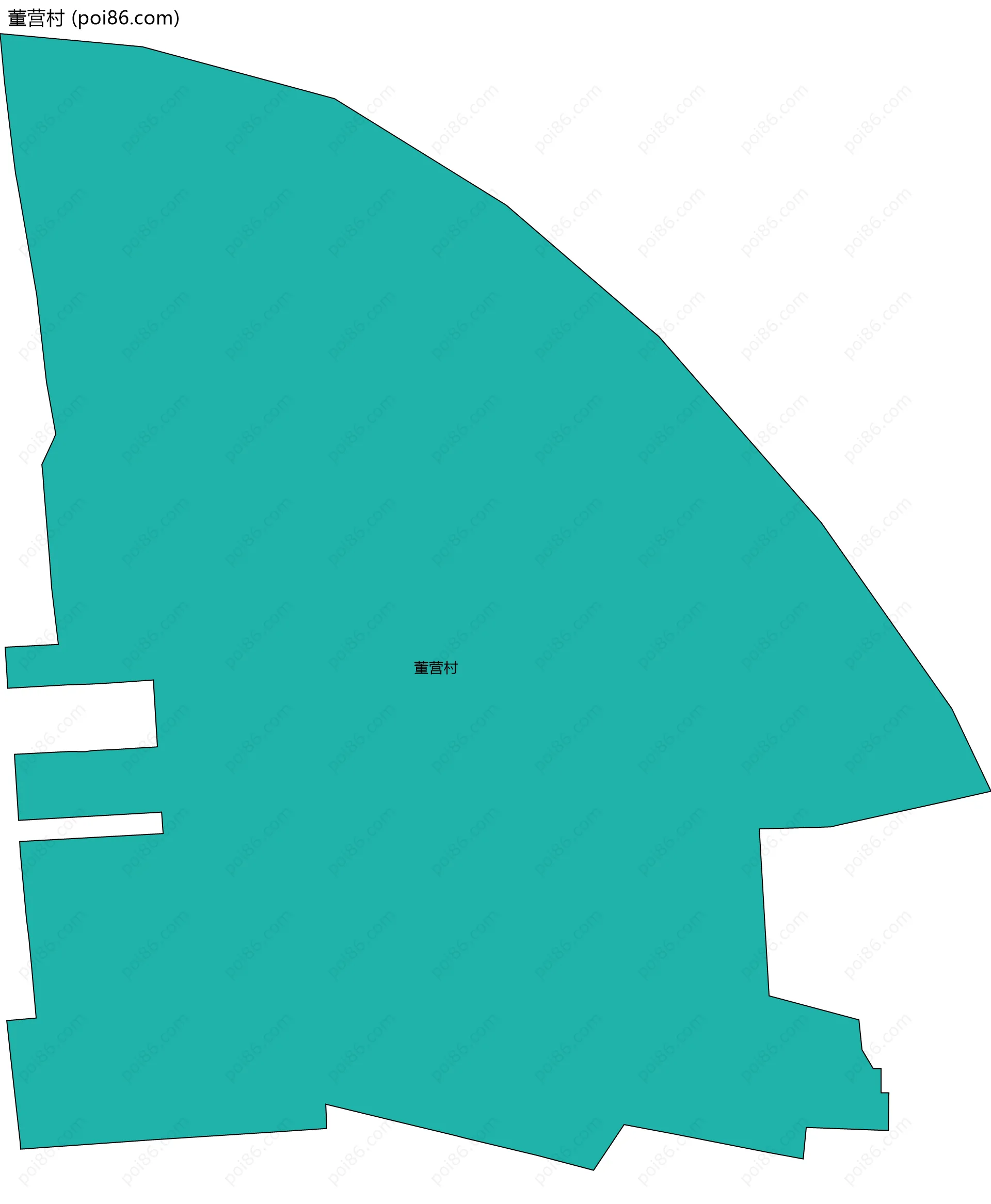 董营村边界地图