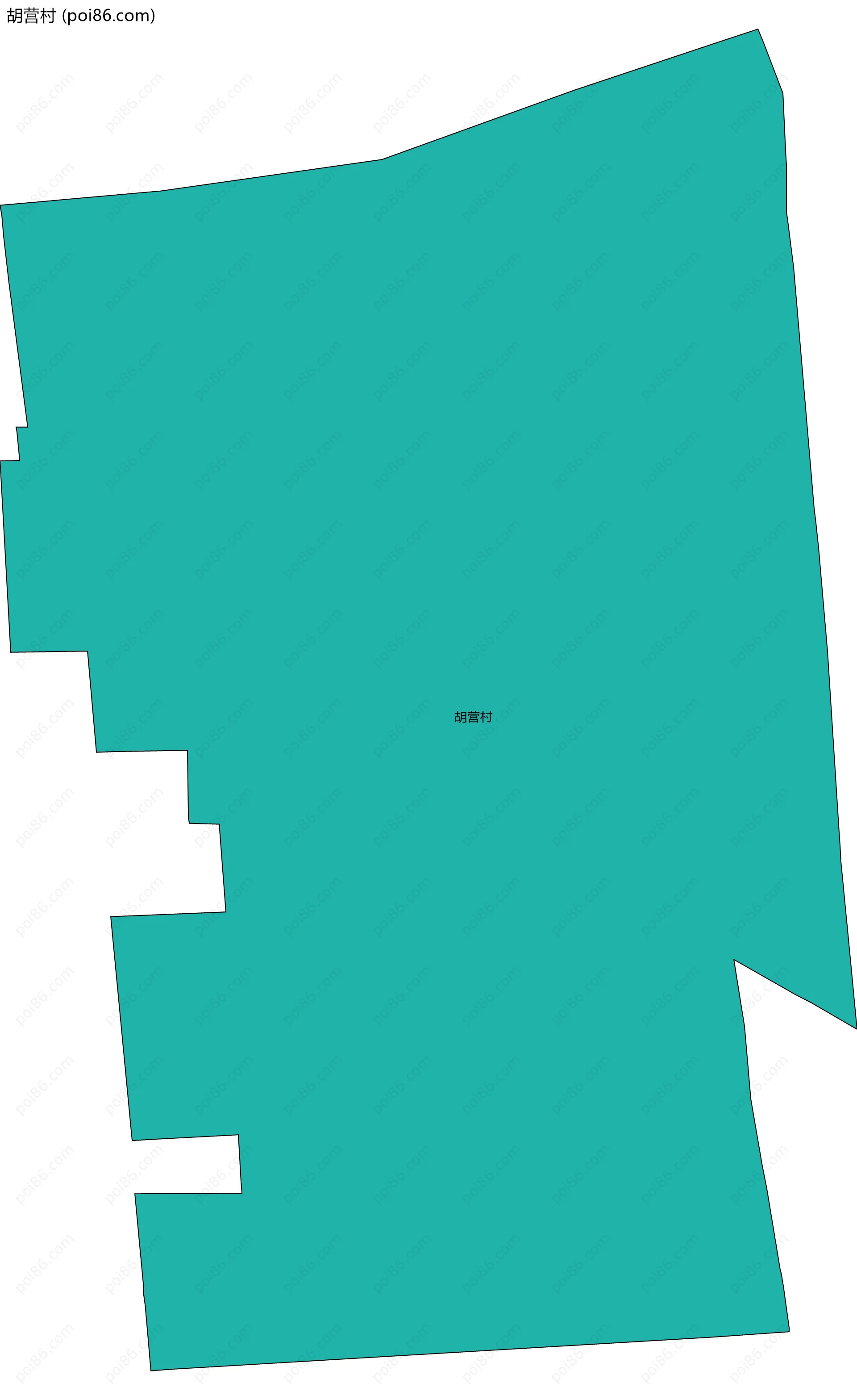 胡营村边界地图