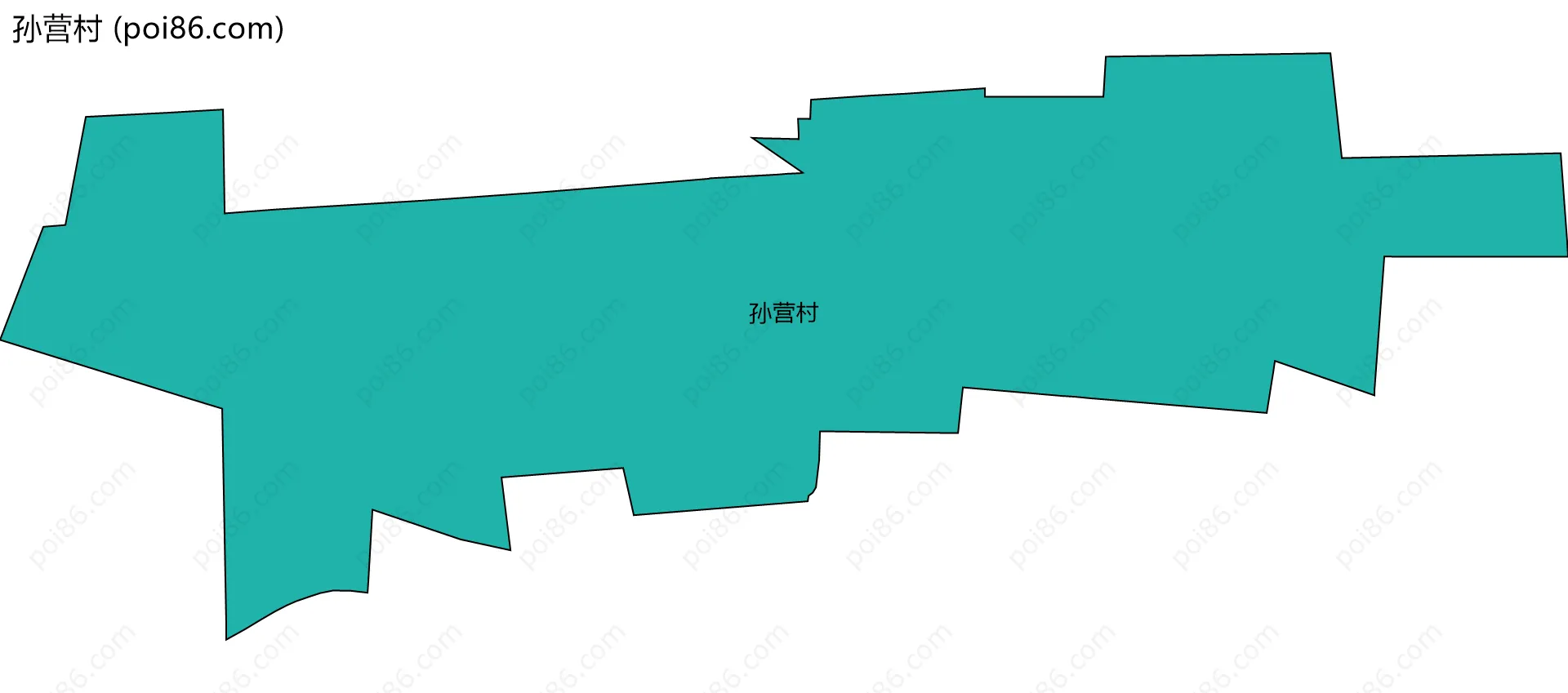 孙营村边界地图