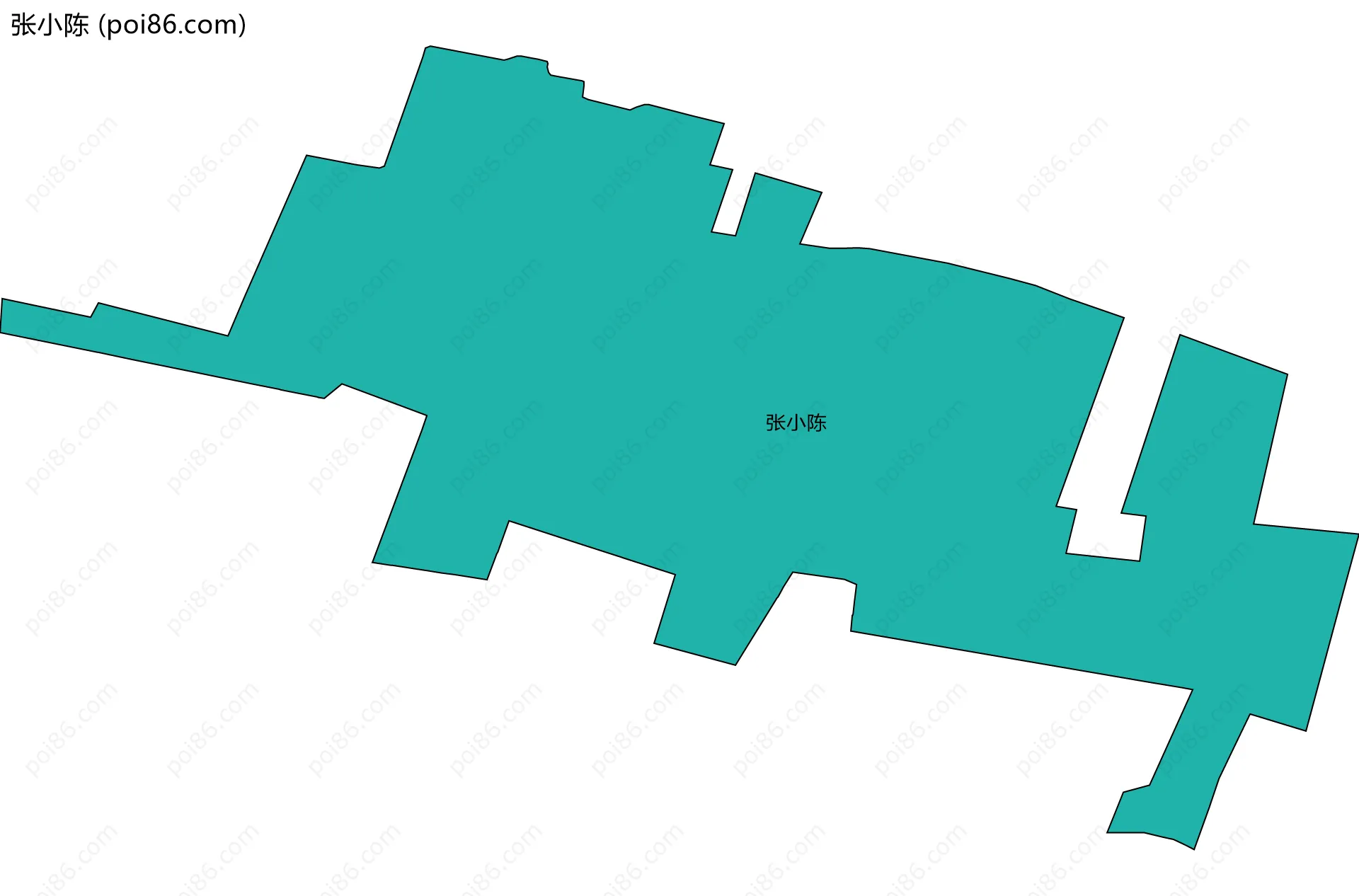 张小陈边界地图