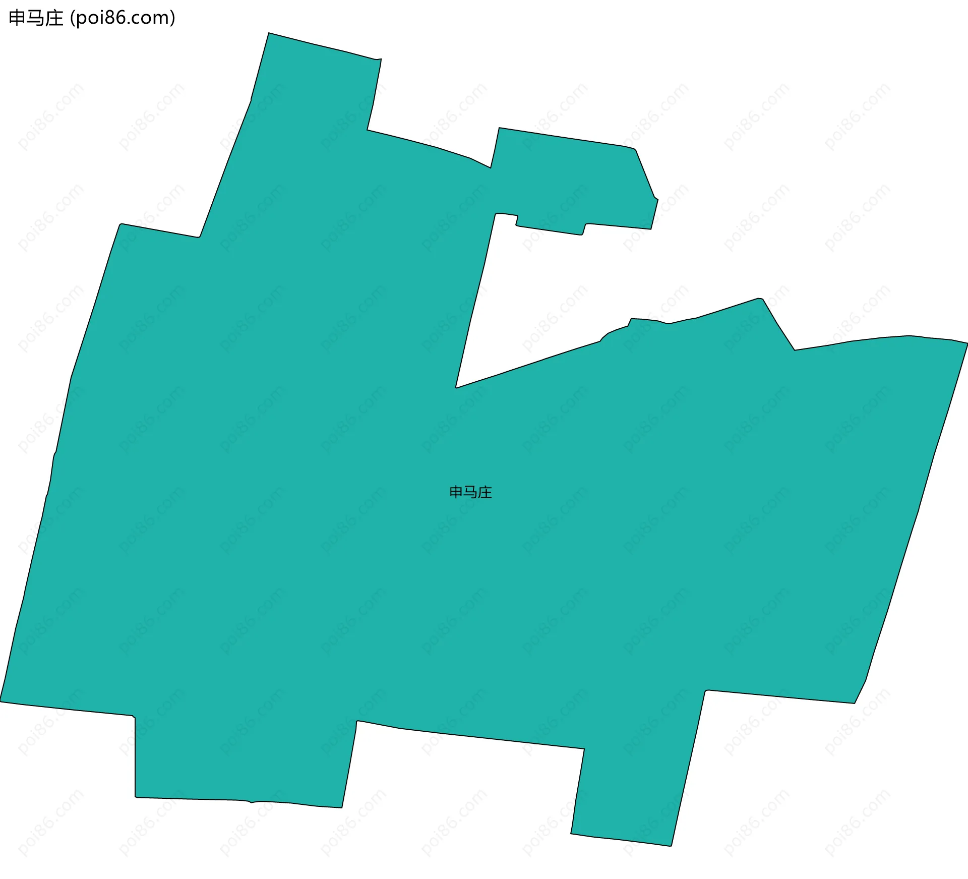 申马庄边界地图