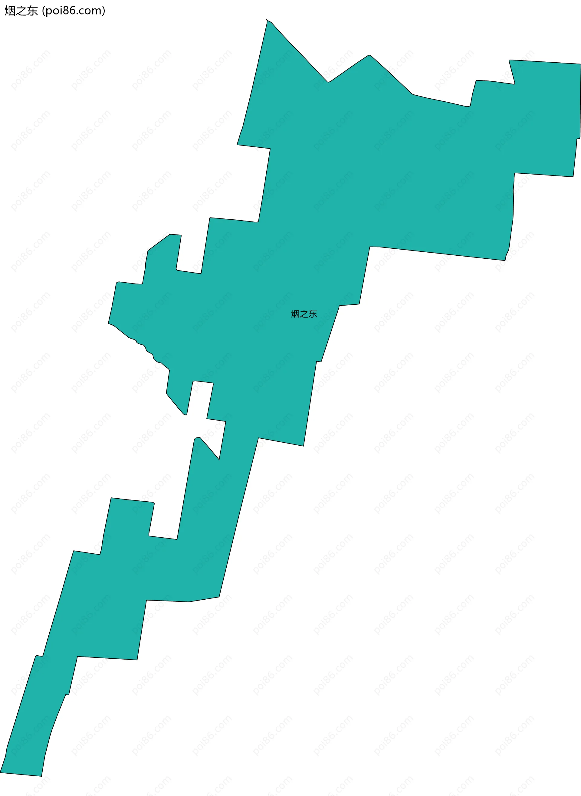 烟之东边界地图